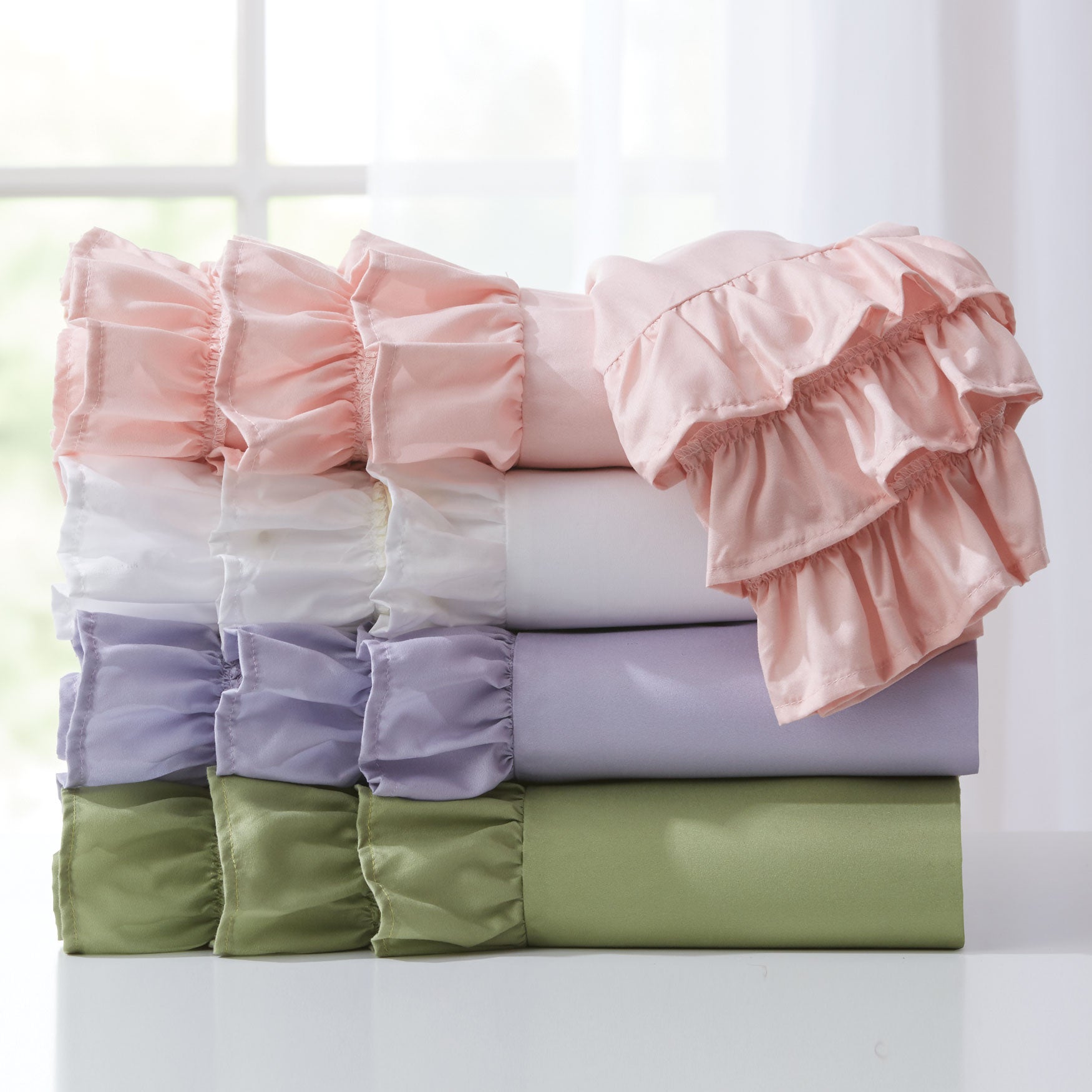 Ruffle Microfiber Sheet Set Fullbeauty