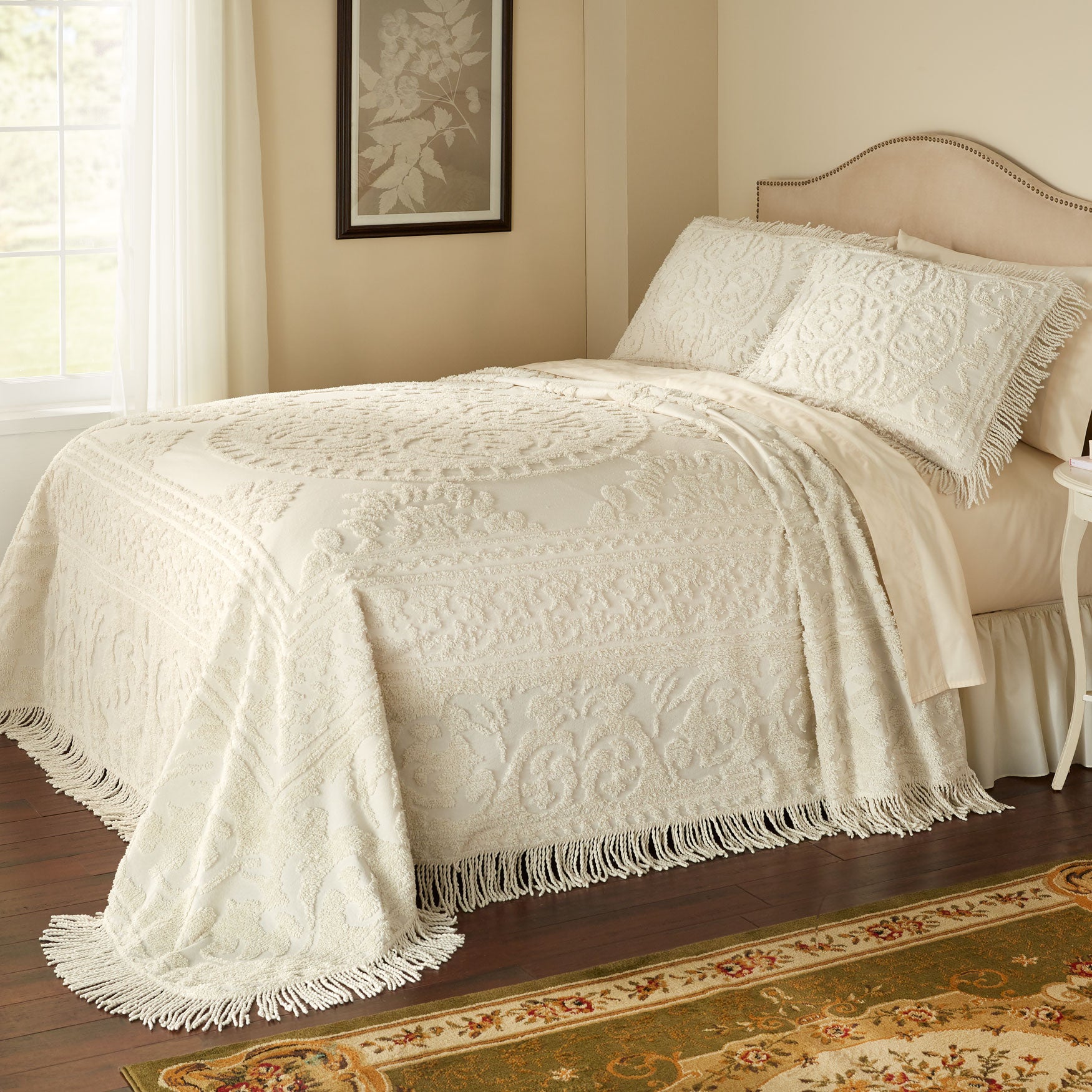 Medallion Chenille Bedspread Fullbeauty Outlet