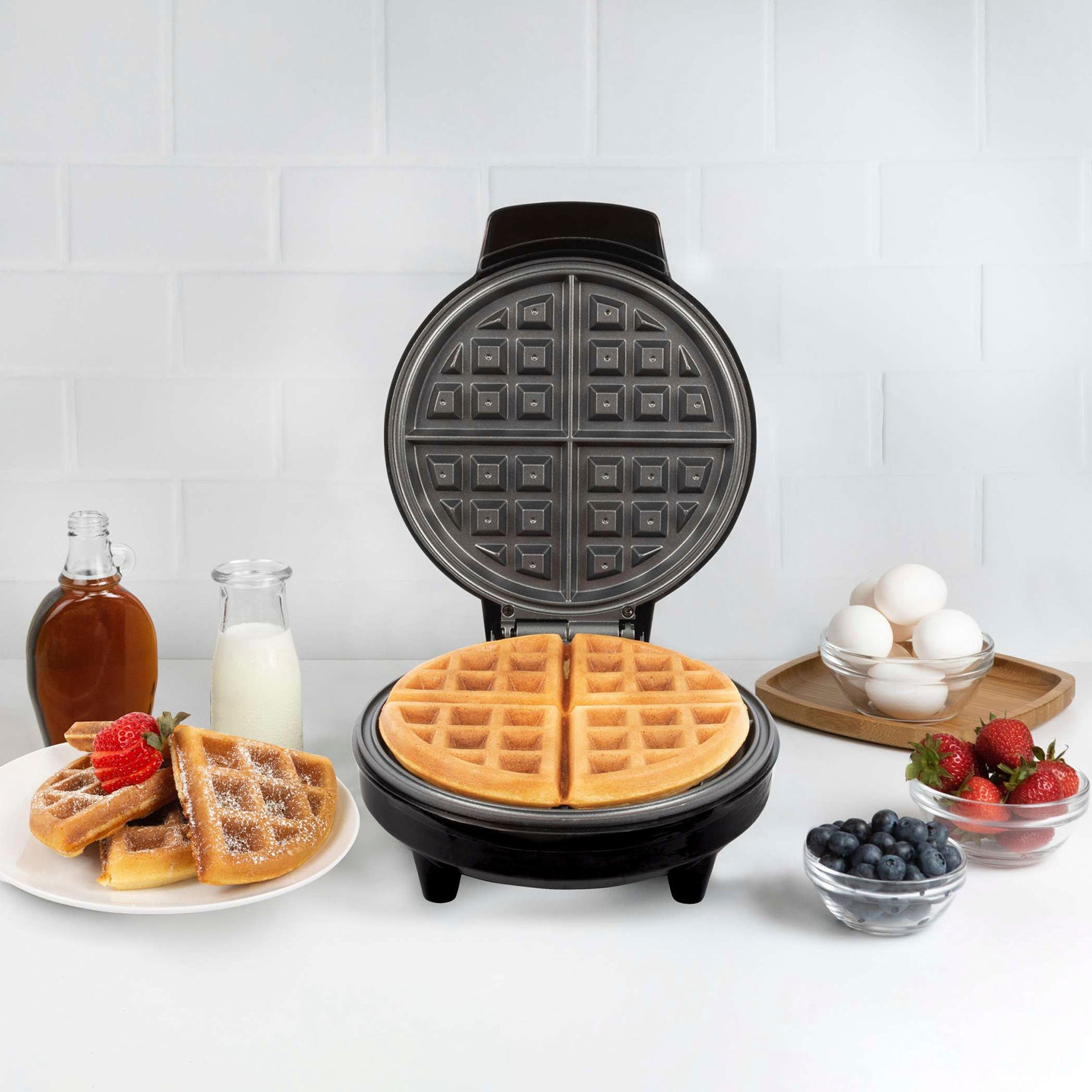 Kalorik Belgian Waffle Maker, Black and Stainless Steel Fullbeauty Outlet