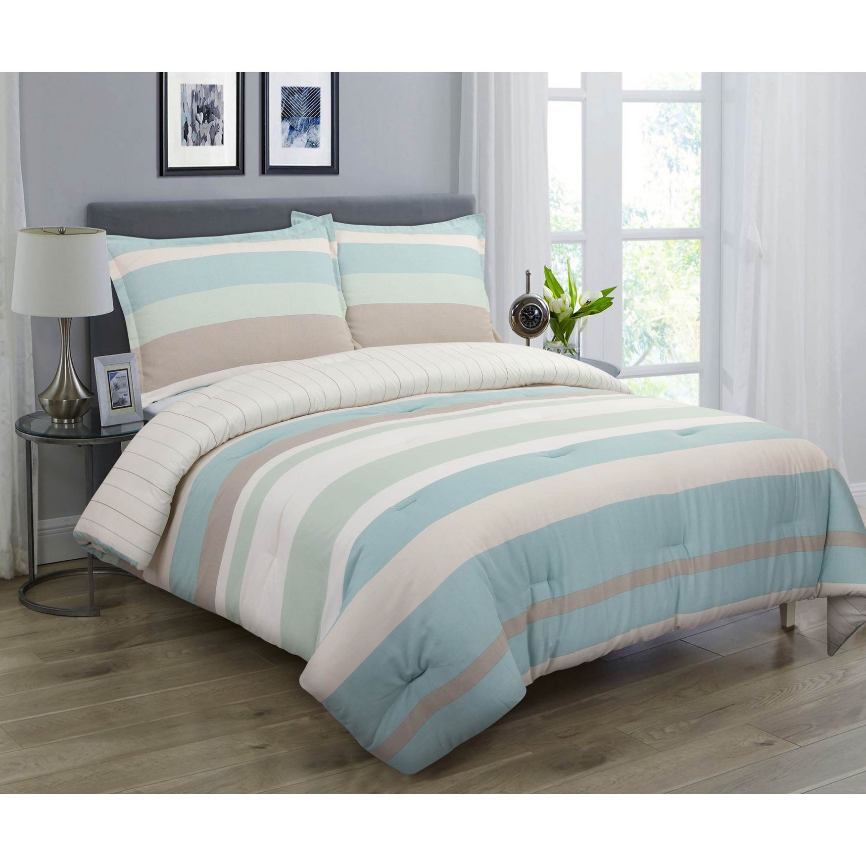 Coastal Stripe Comforter Set | Fullbeauty Outlet