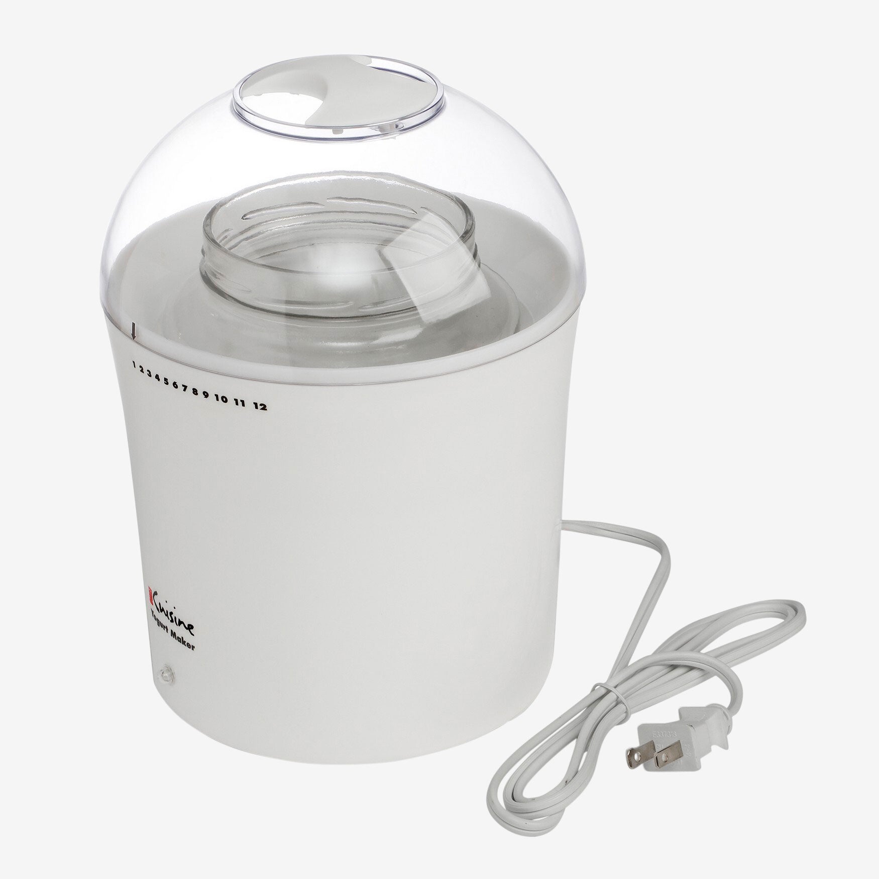 Euro Cuisine Yogurt & Greek Yogurt Maker with Glass Jar Plus Size