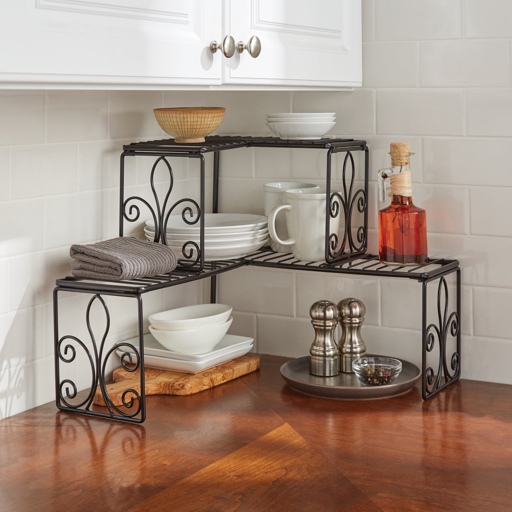 kitchen shelf black
