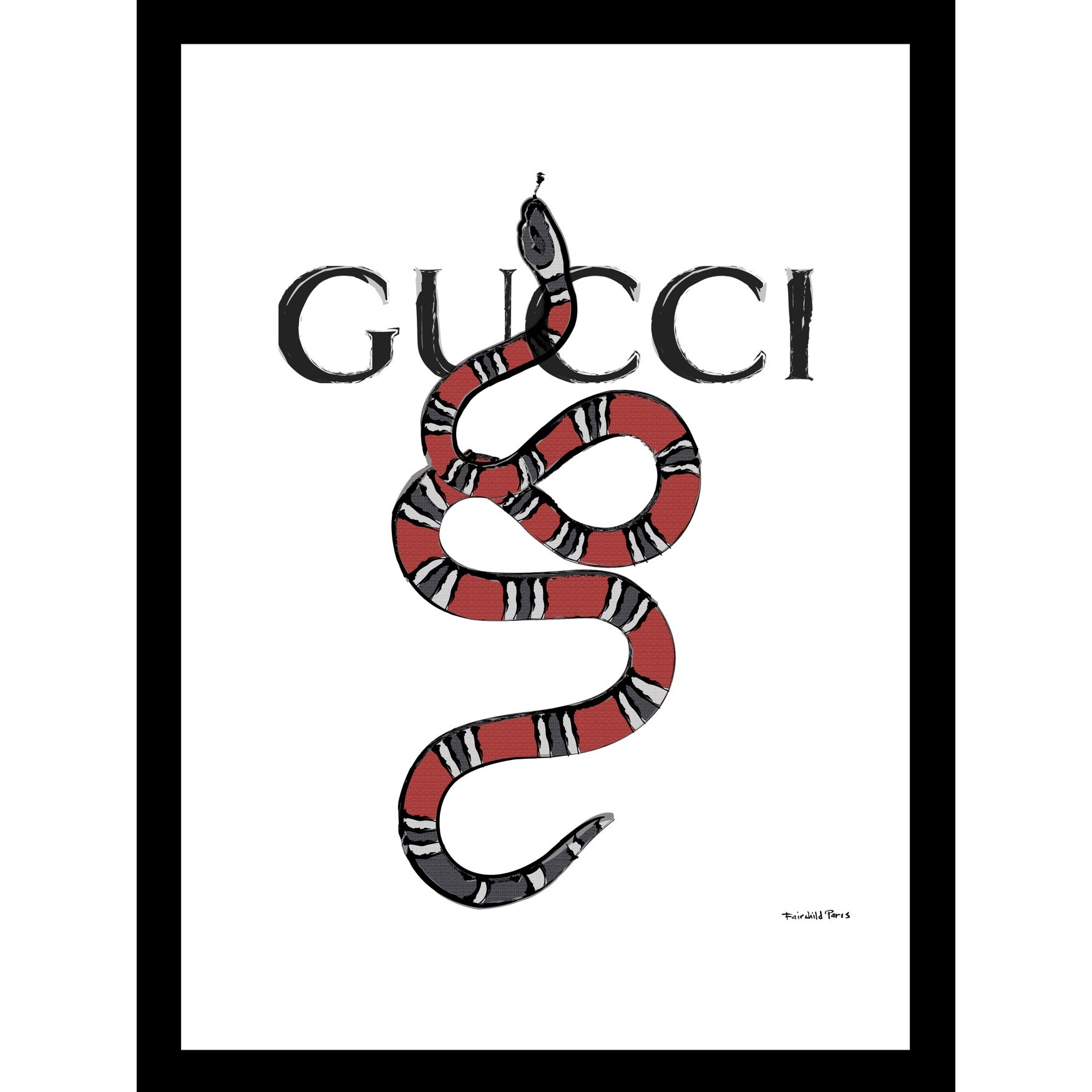 gucci slides snake print