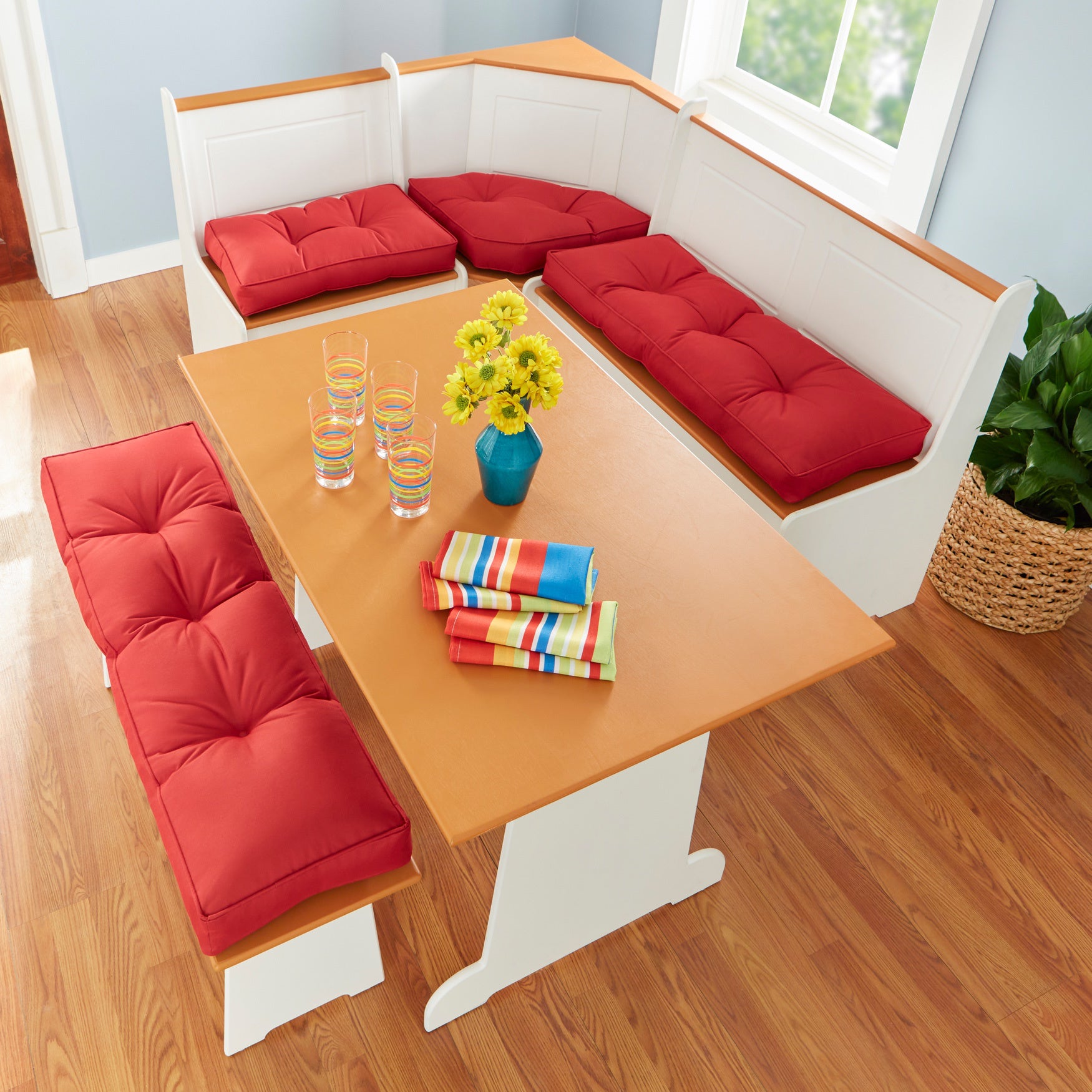 Dining nook shop cushion set