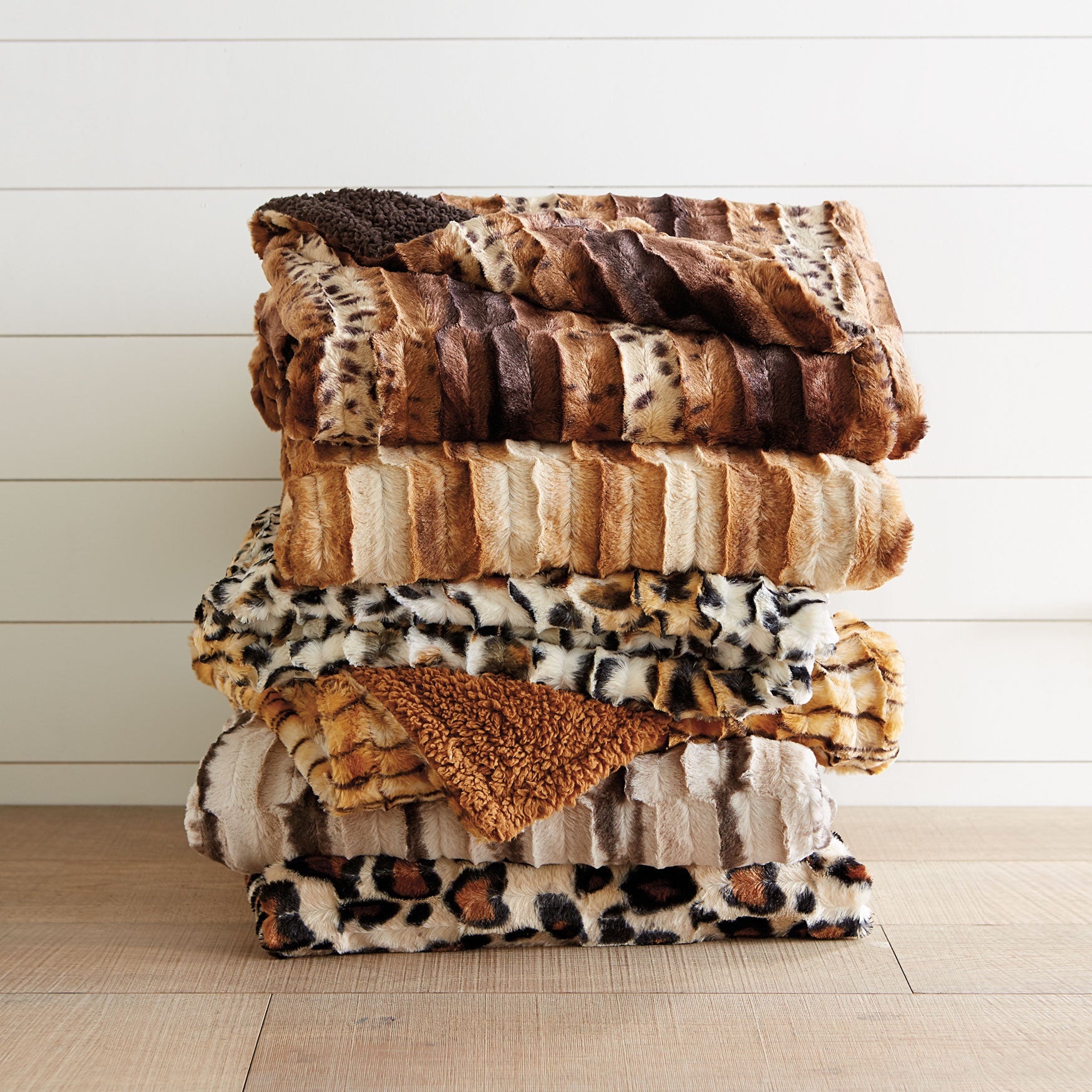 Faux Fur Animal Print Blanket Fullbeauty Outlet