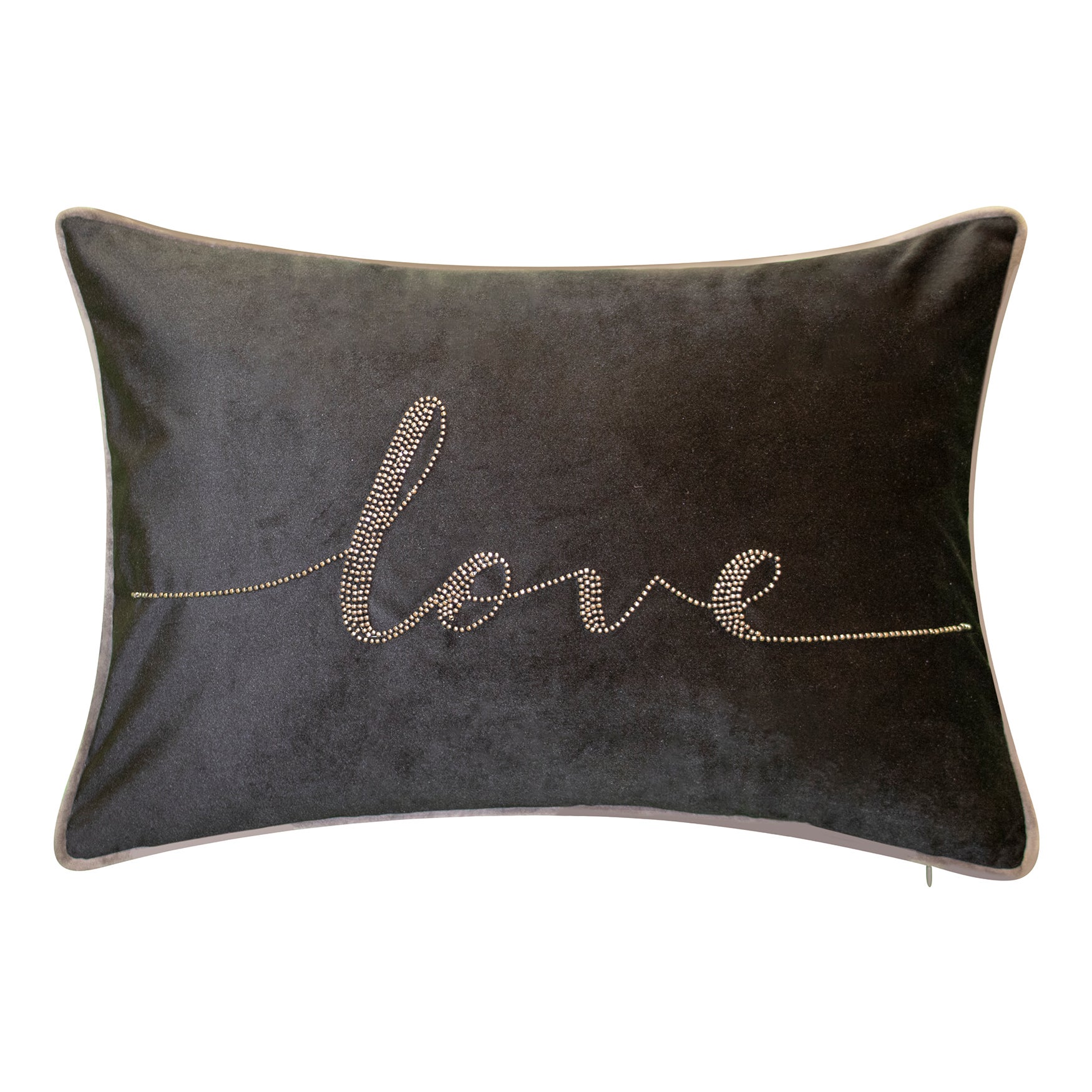 Celebrations Beaded "Love" Lumbar Decorative Pillow Fullbeauty Outlet