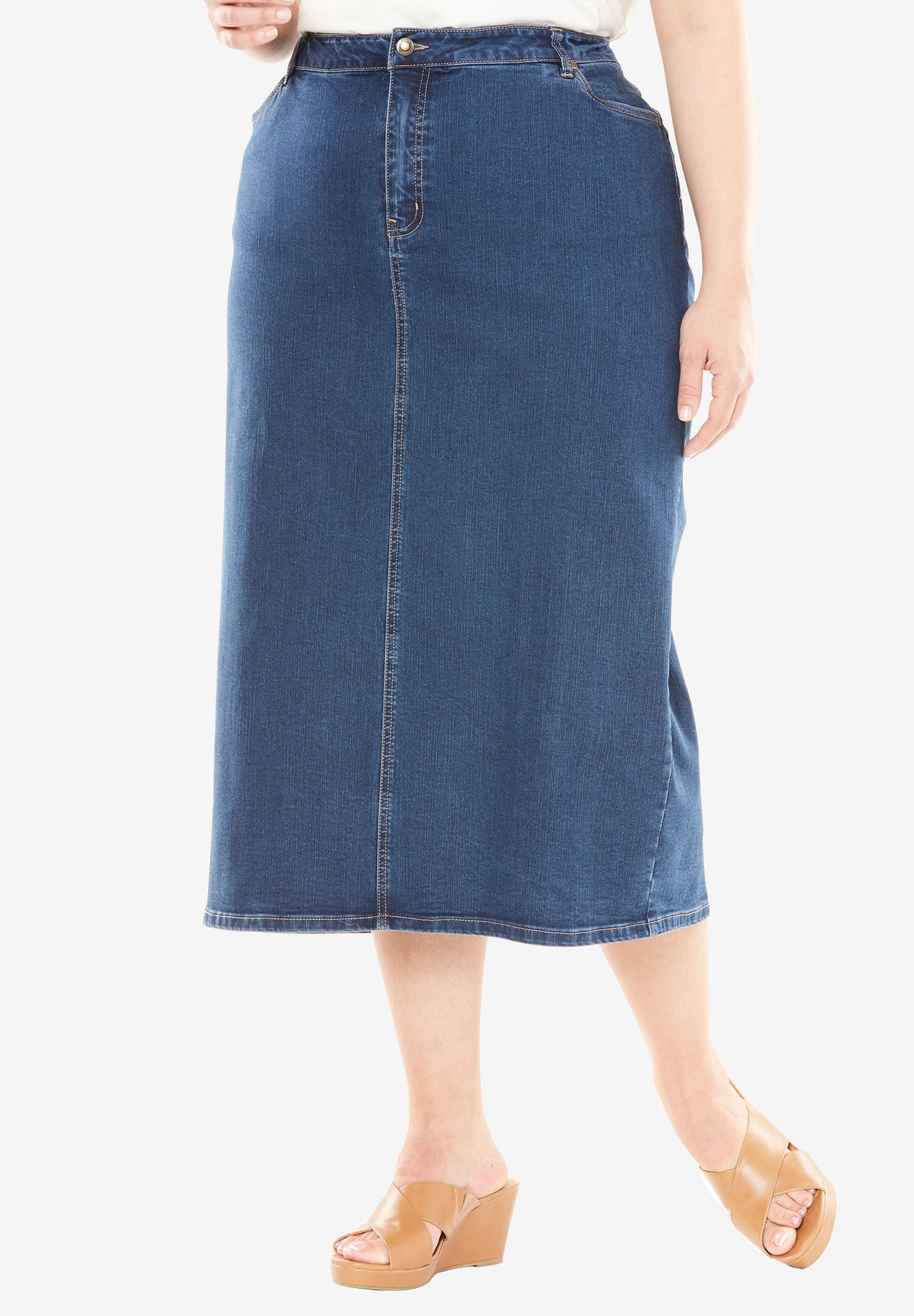 denim maxi skirt amazon