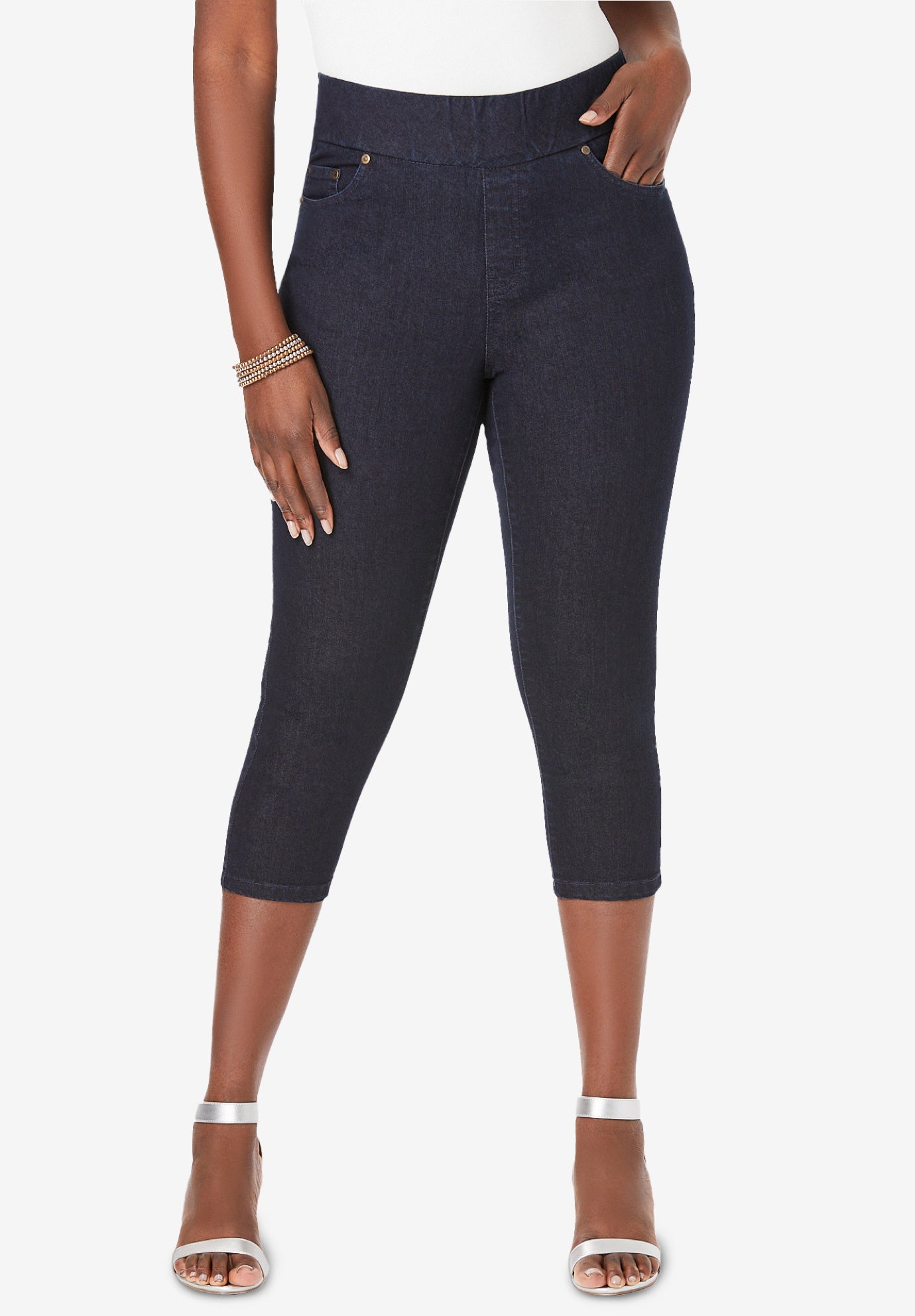 Comfort Waist Capris Plus Size Capris & Shorts Full Beauty