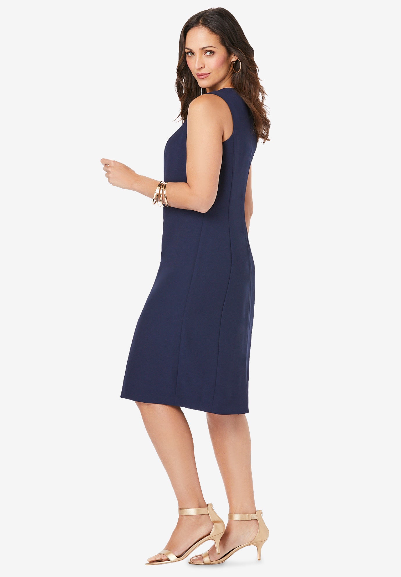 Tummy Control BiStretch Sheath Dress Plus Size Work Dresses Full Beauty