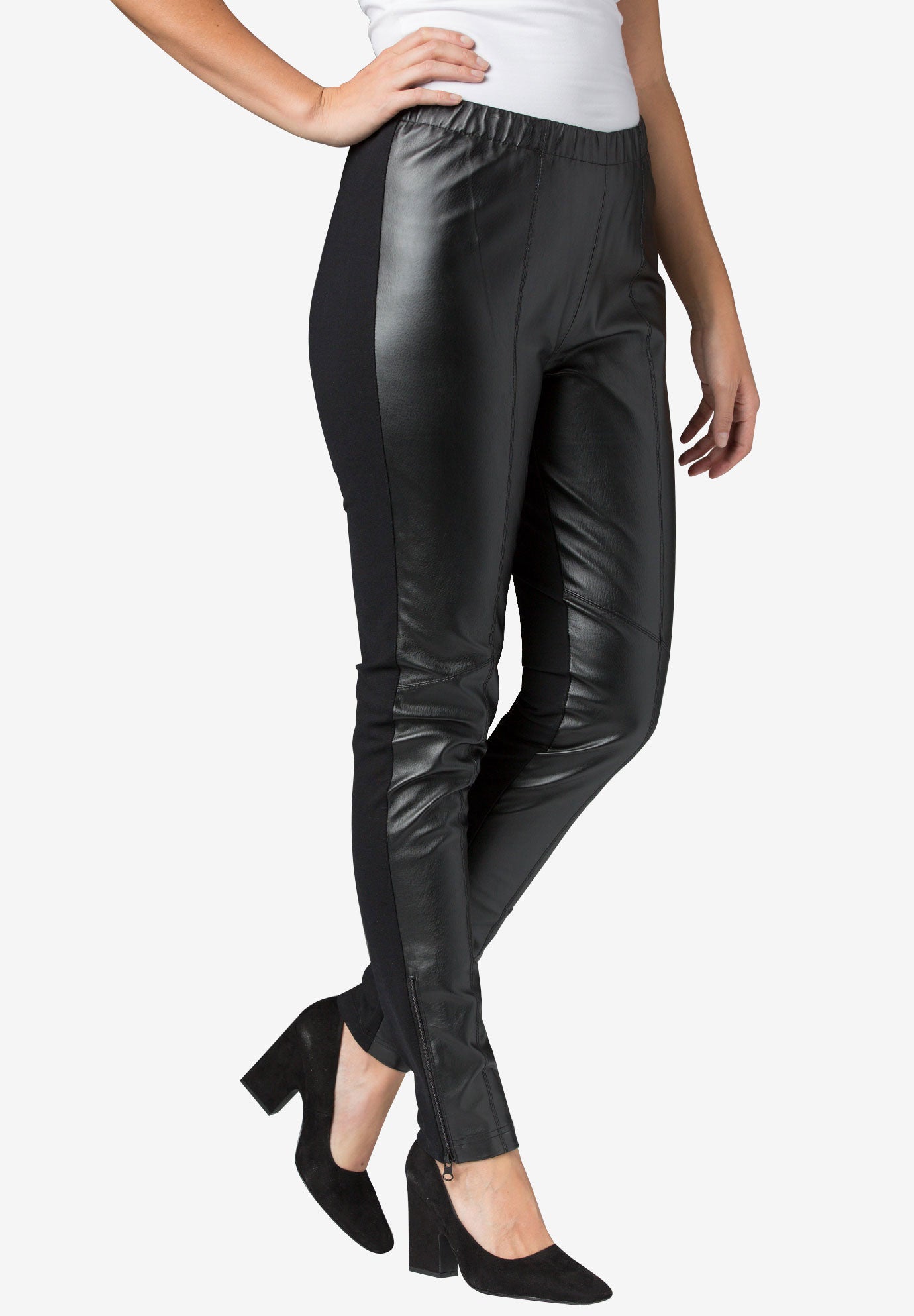 ankle jeggings black