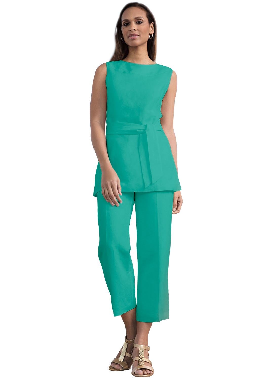 plus size dressy capri sets