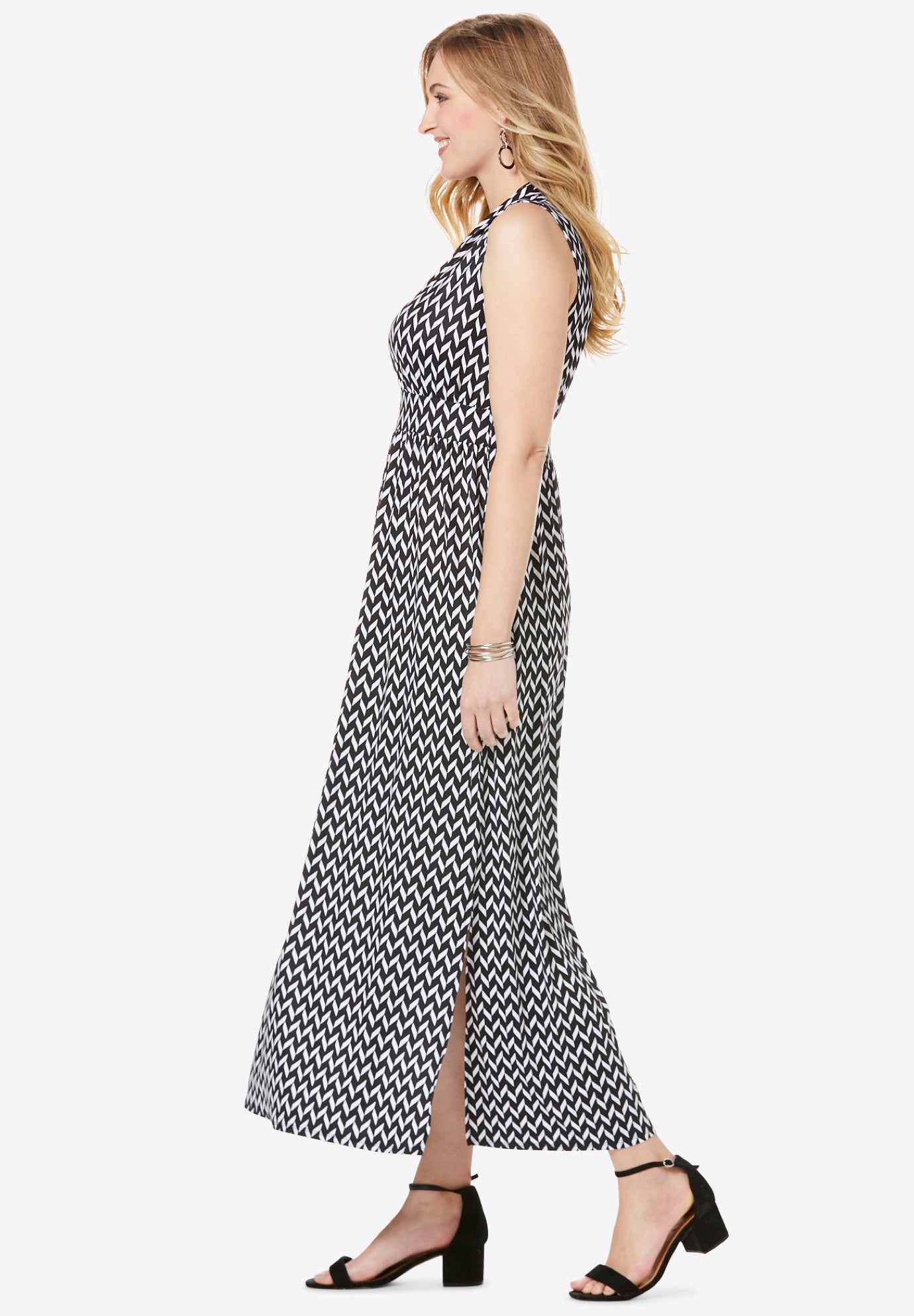Travel Knit VNeck Maxi Dress Fullbeauty Outlet
