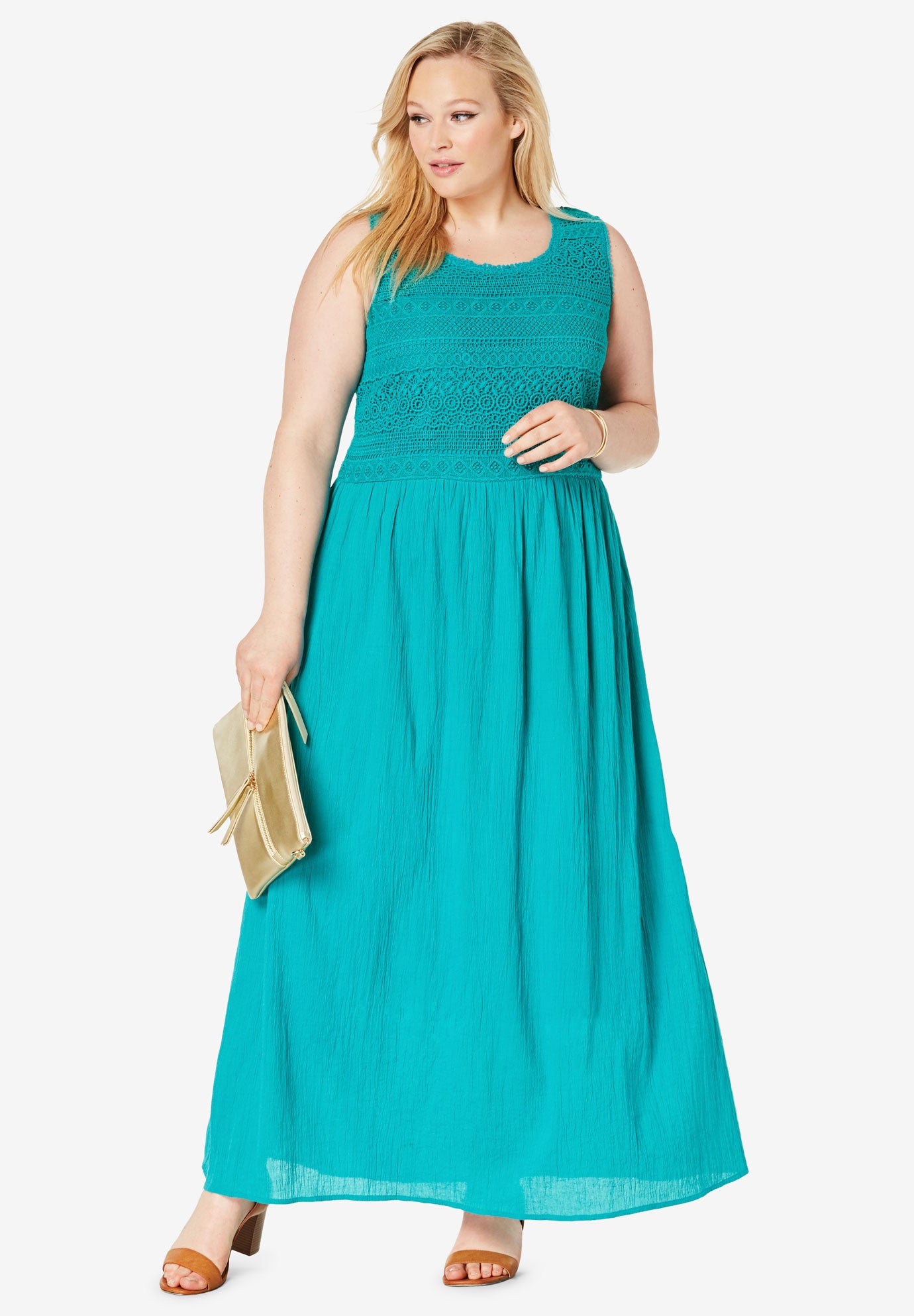 gauze maxi dress