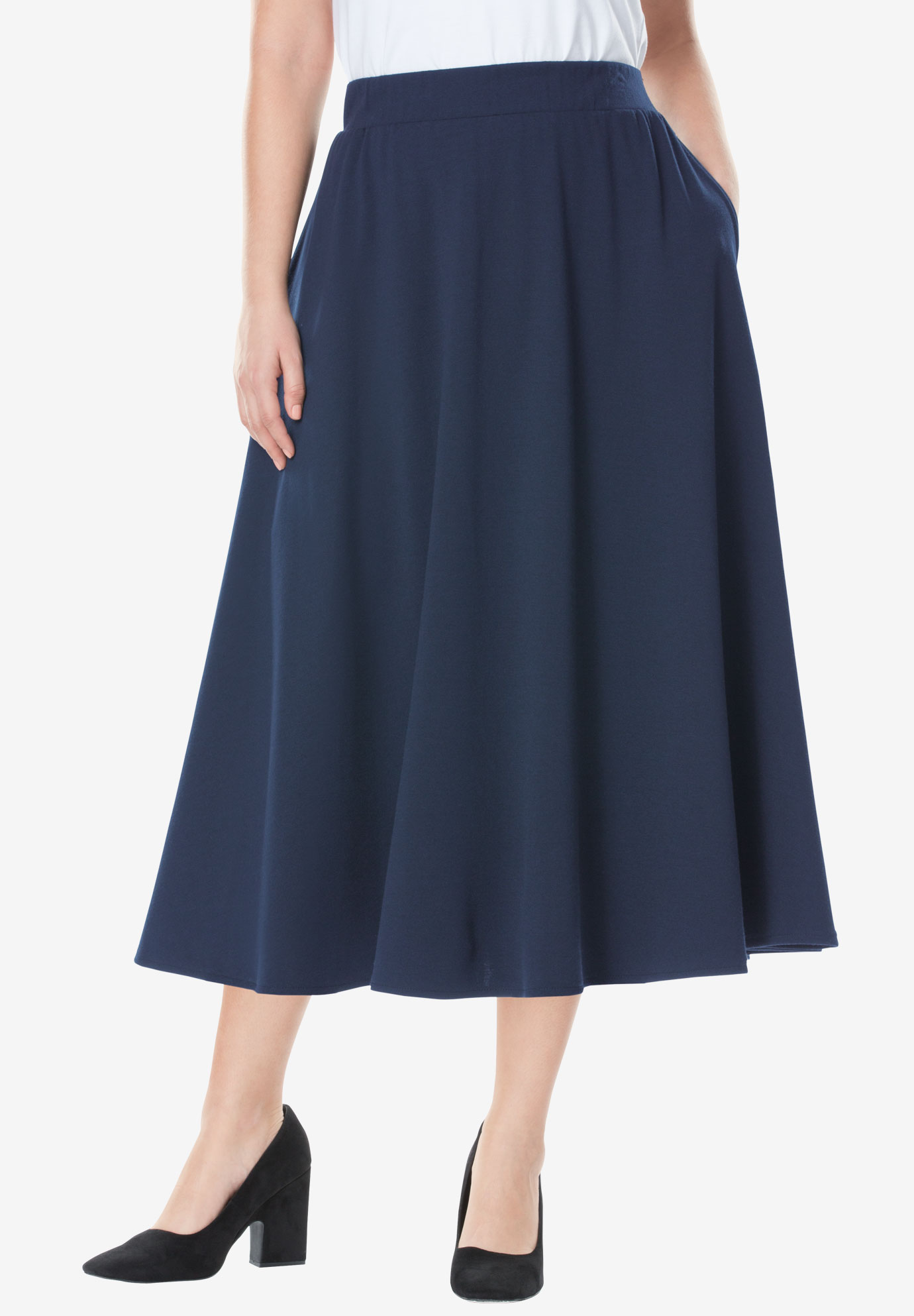 A-Line Ponte Skirt | Plus Size Skirts | Full Beauty