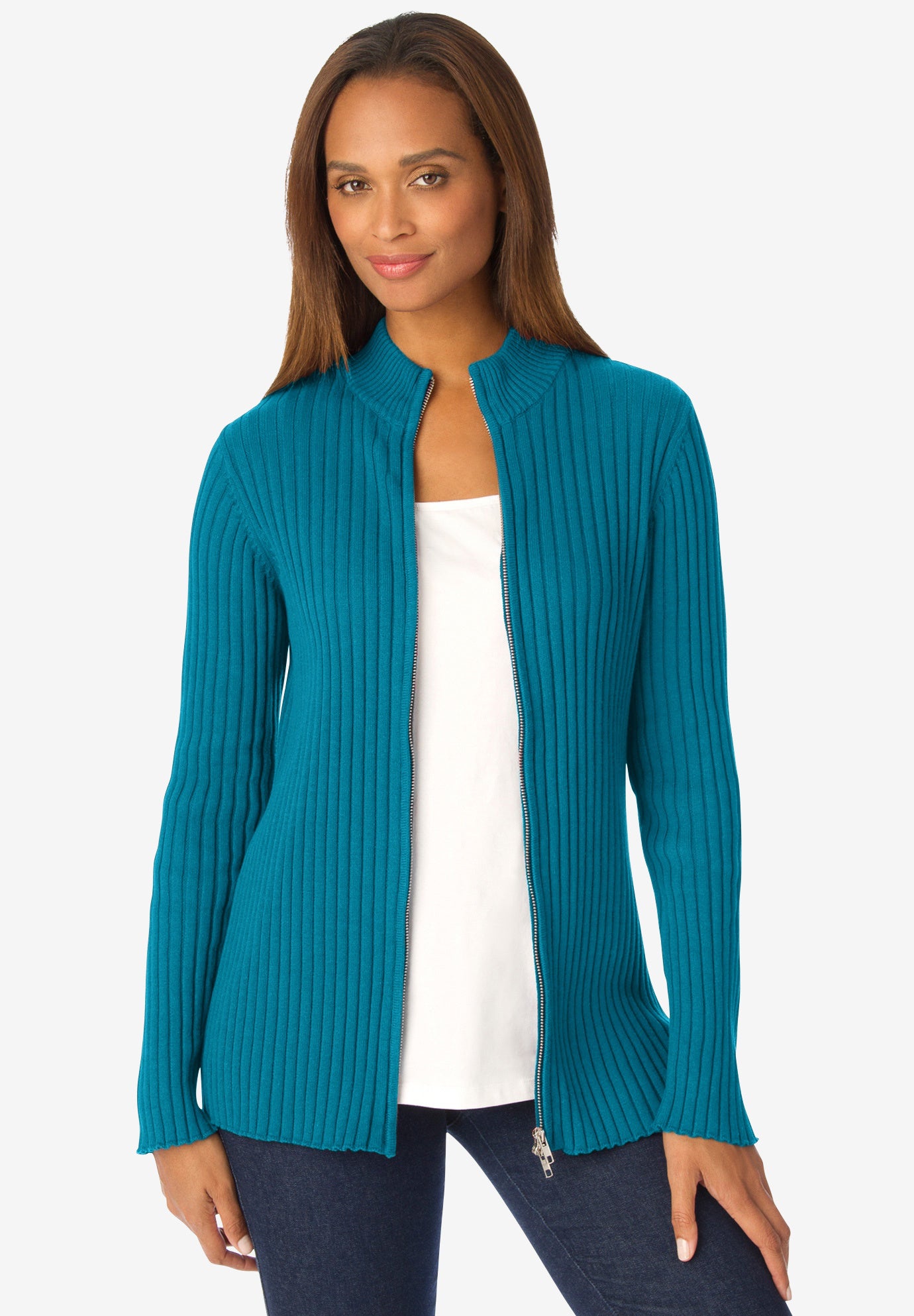 ladies zipper cardigans