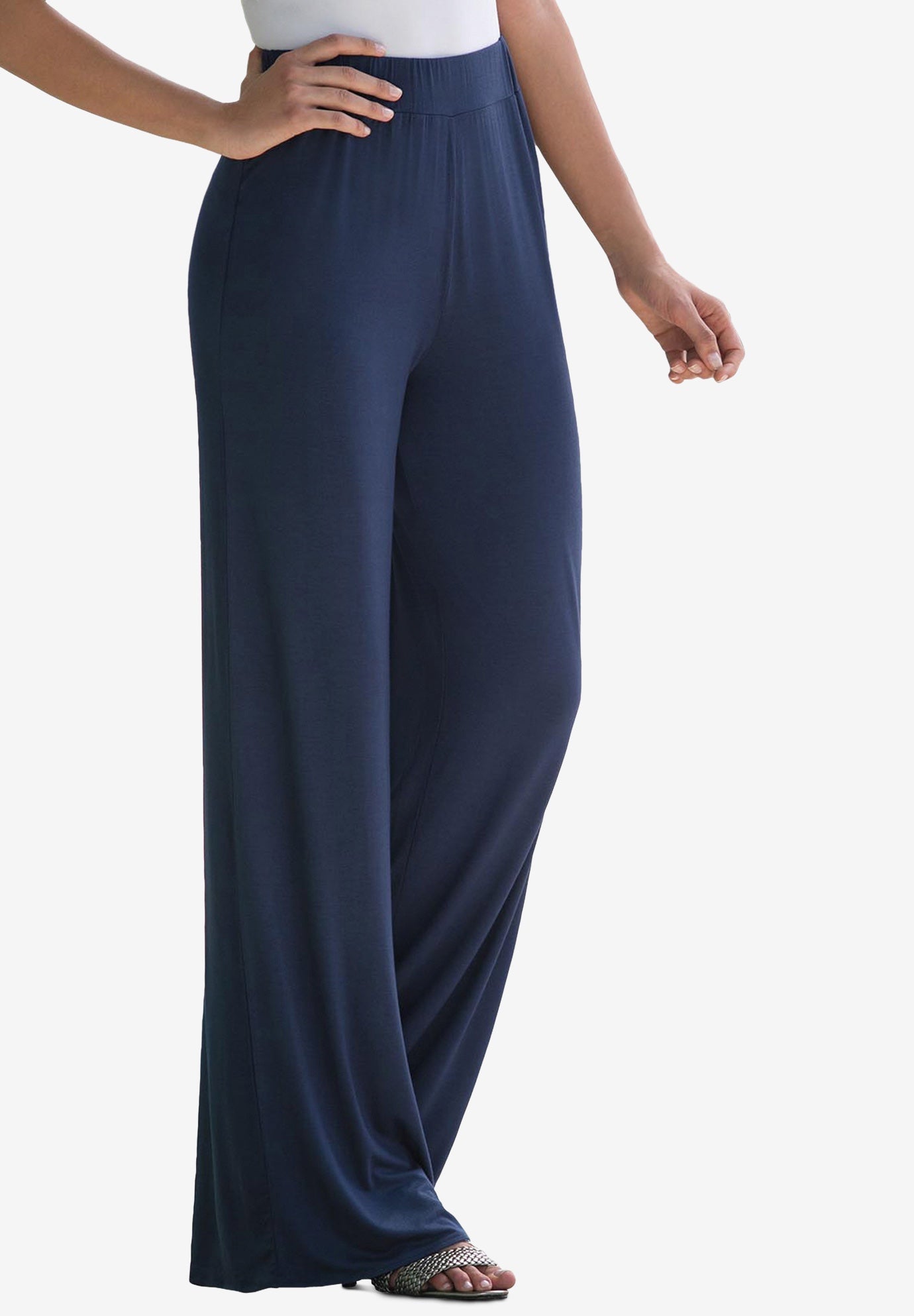 nike knit palazzo pants oatmeal