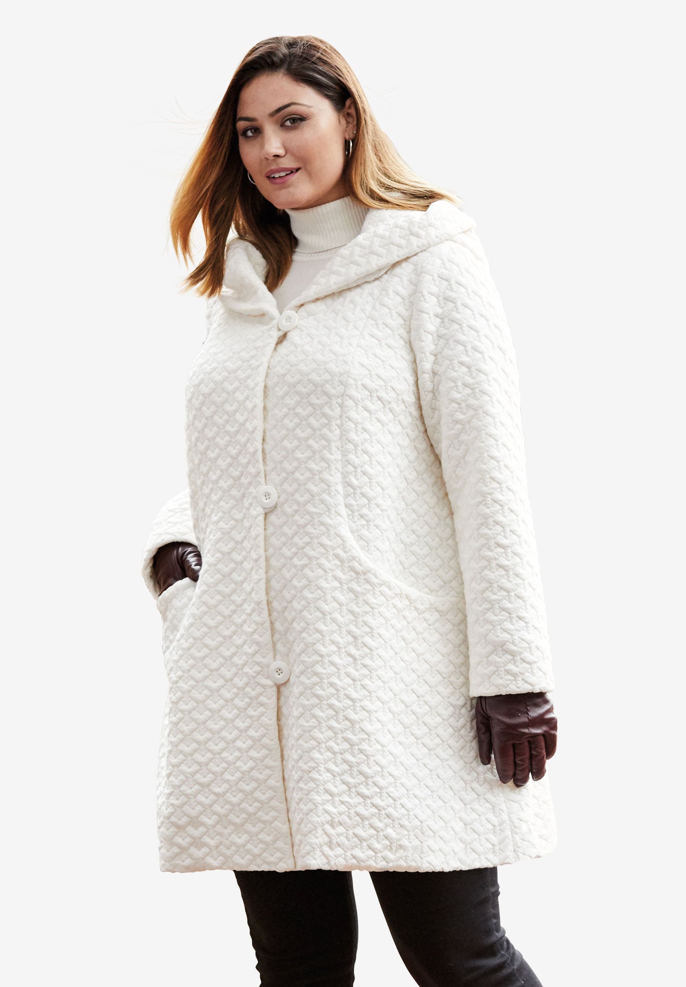 Quilted Swing Coat Fullbeauty Outlet