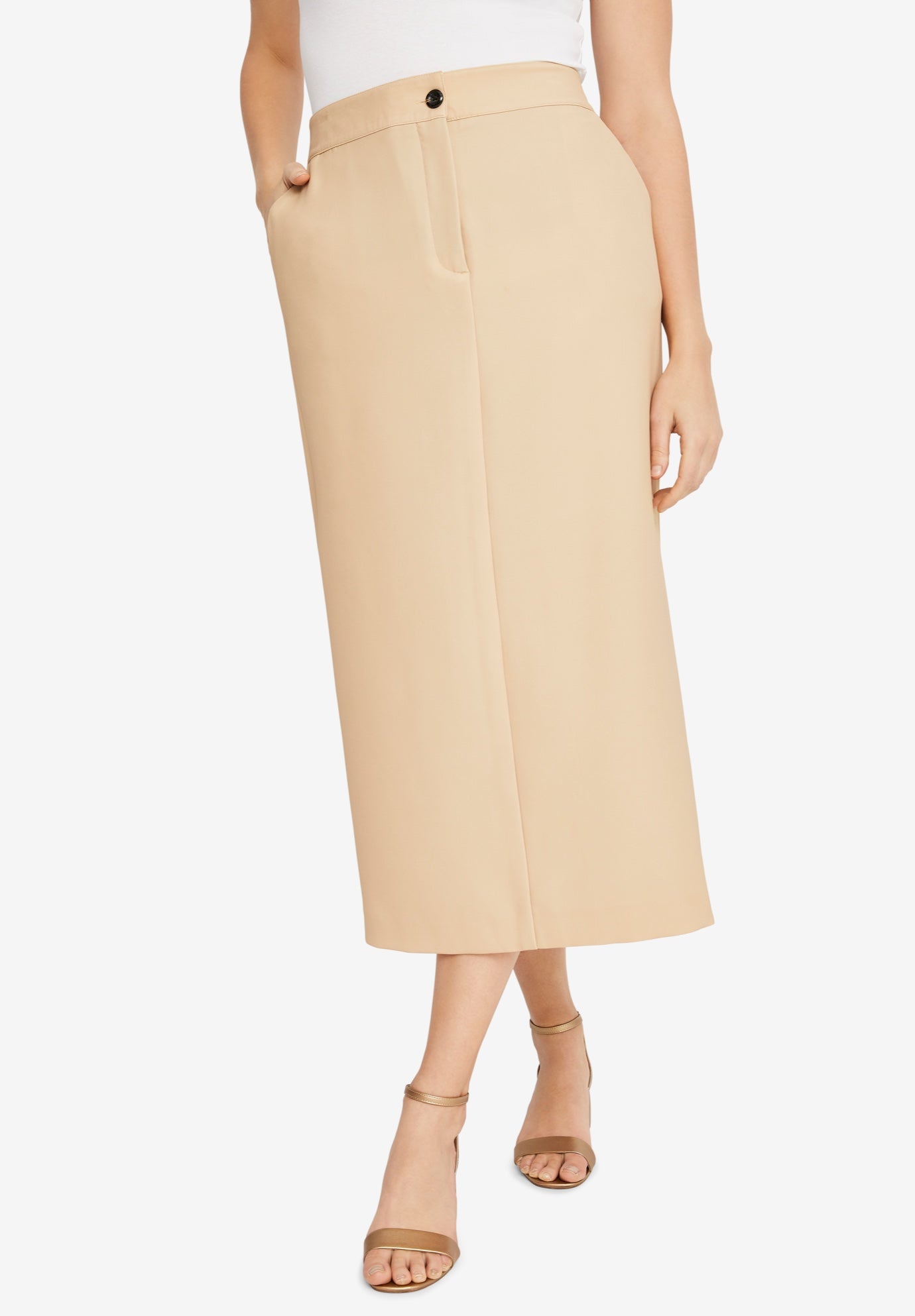 Tummy Control Bi-Stretch Midi Skirt