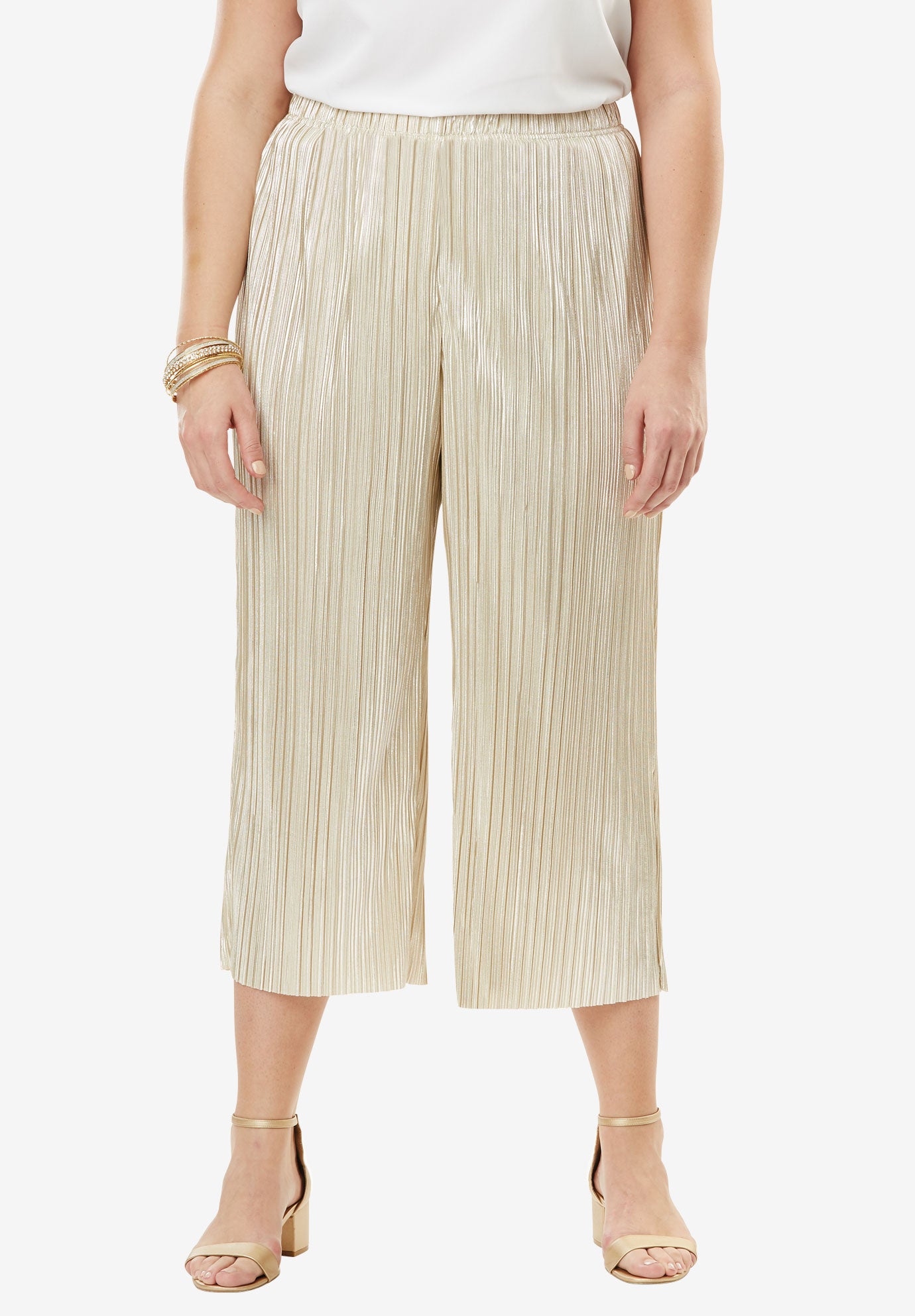 Wide Leg Crop Pant| Plus Size Pants | Full Beauty