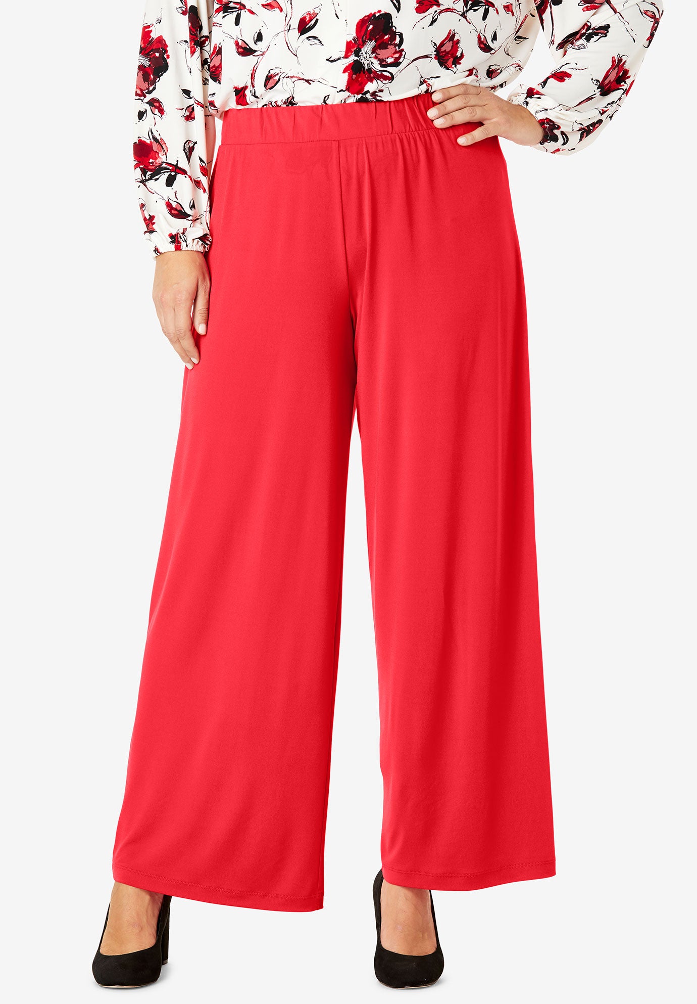 northcrest knit pants plus size