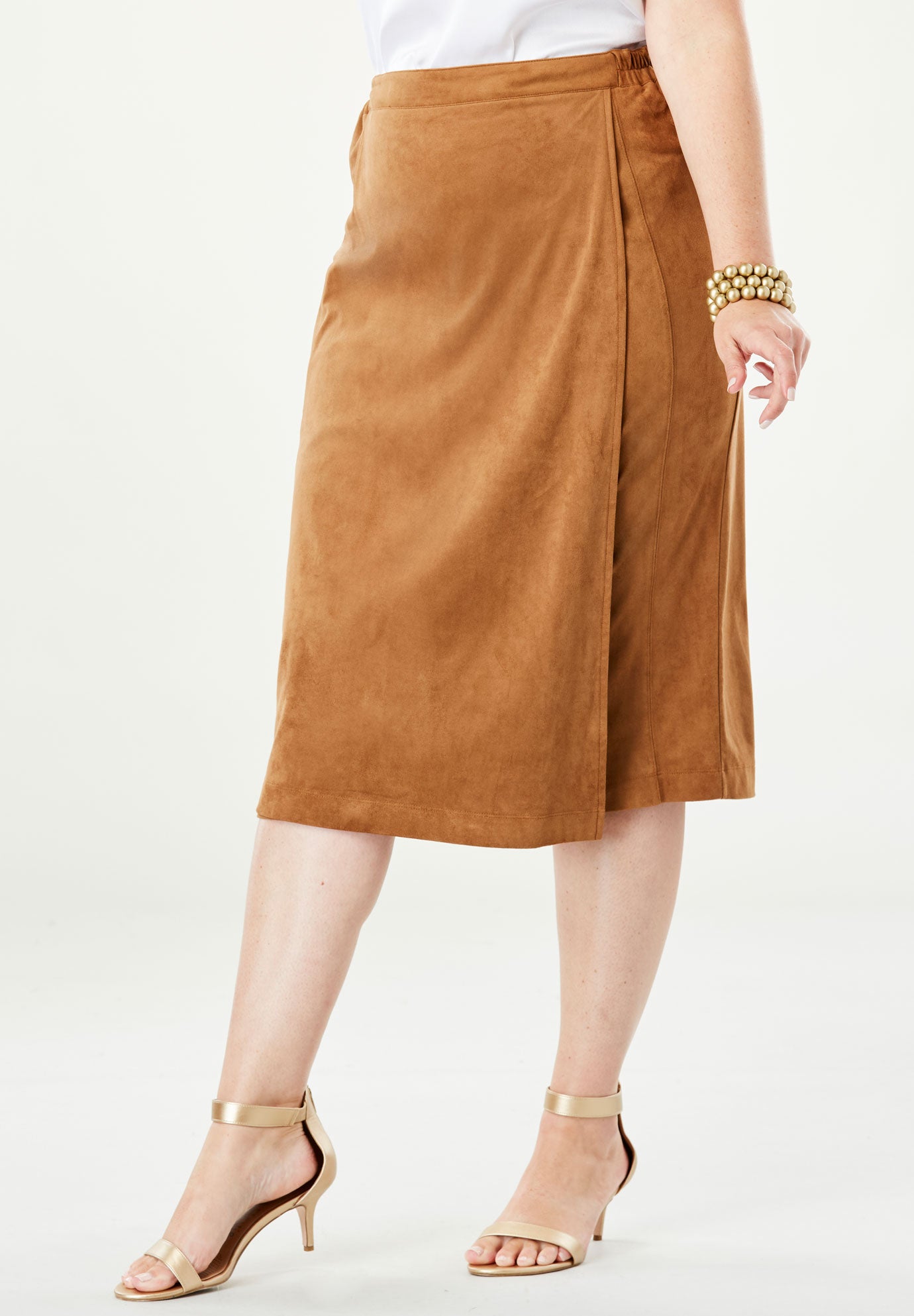 Faux Suede Skirt Plus Size Skirts Full Beauty