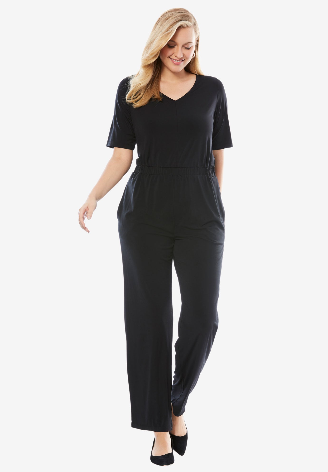 Elbow Sleeve Jumpsuit Fullbeauty Outlet