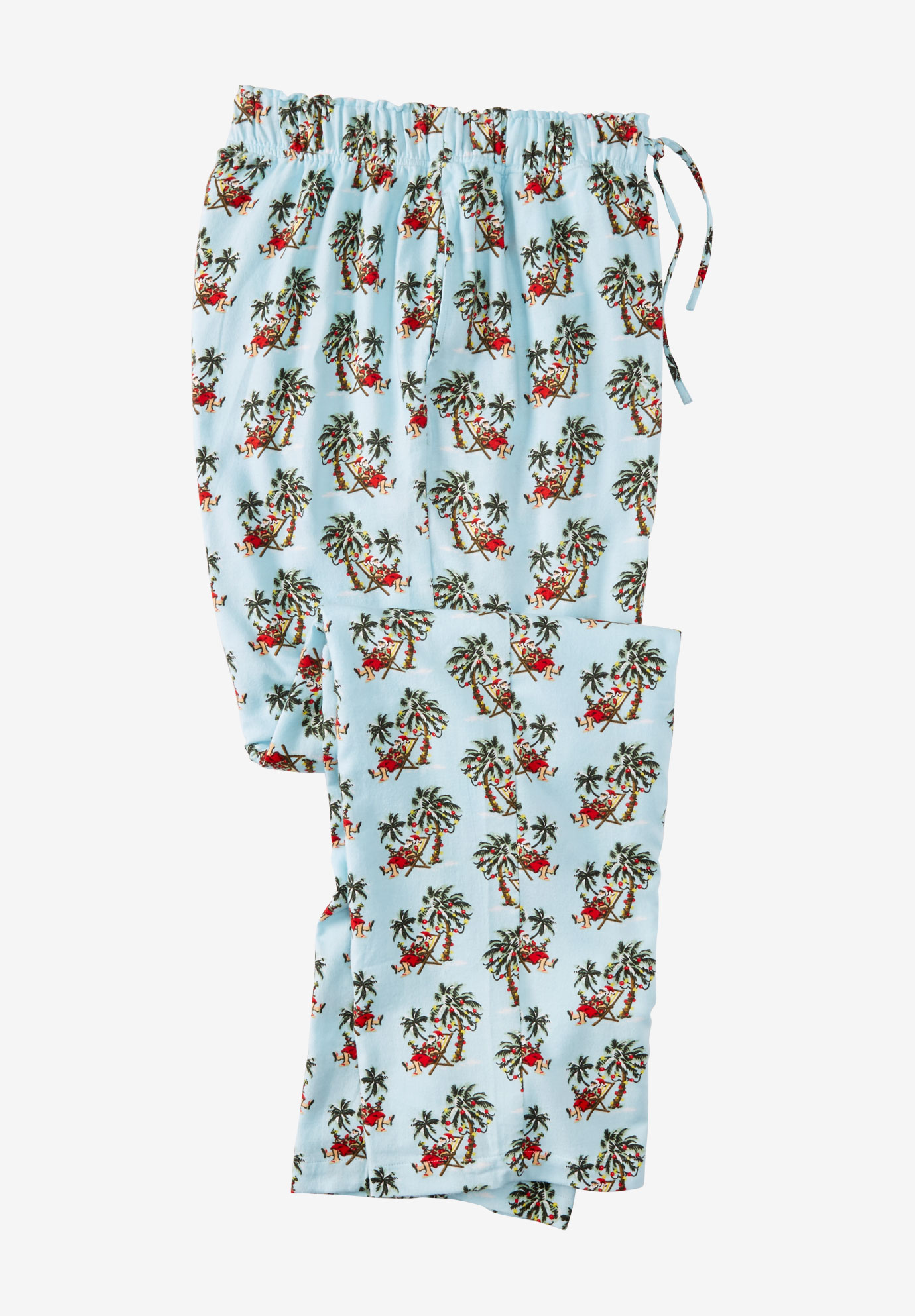 Holiday Print Flannel Pajama Pants | Plus Size Casual Pants | Full Beauty