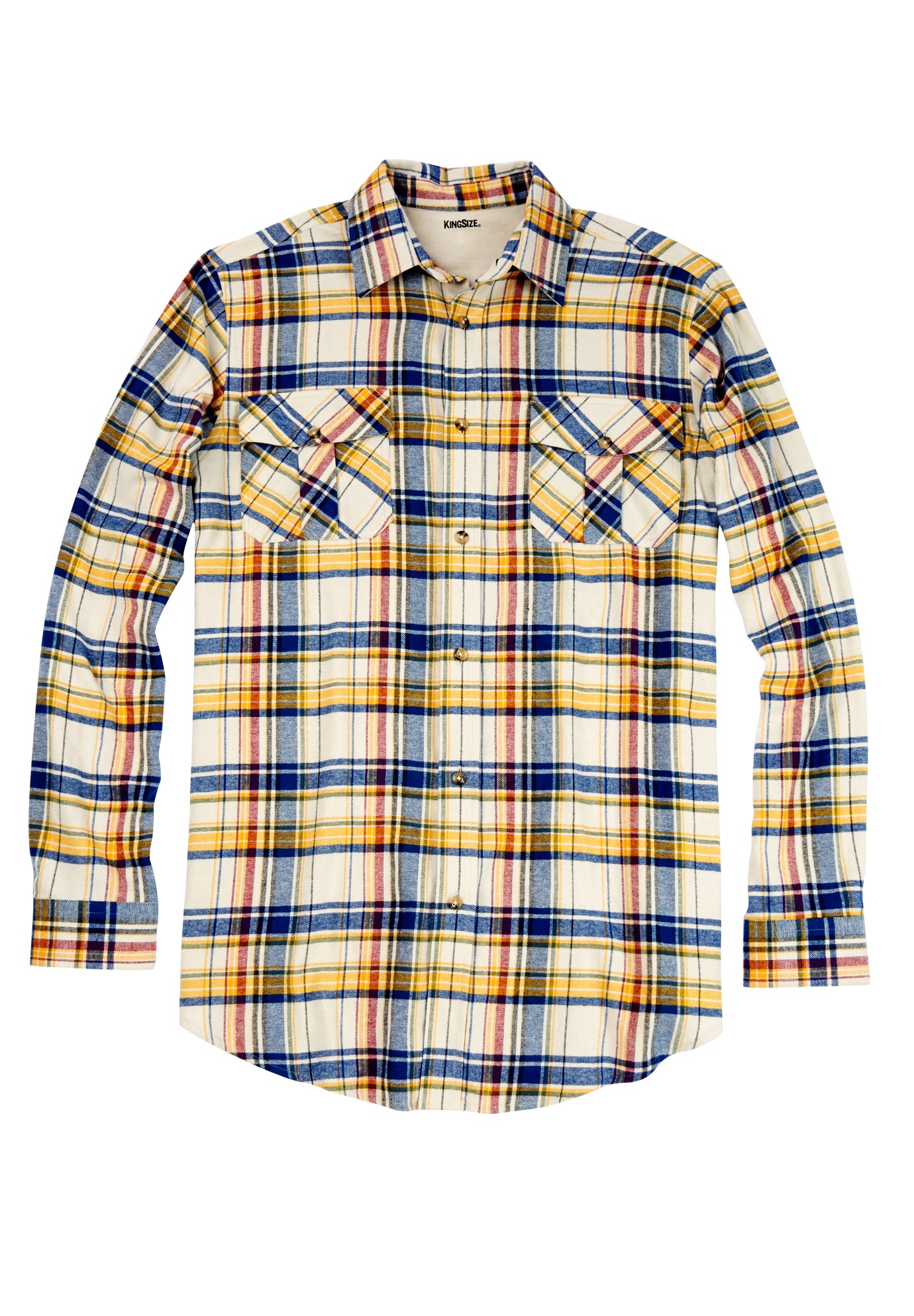 Double-Brushed Plaid Flannel Shirt | Fullbeauty Outlet