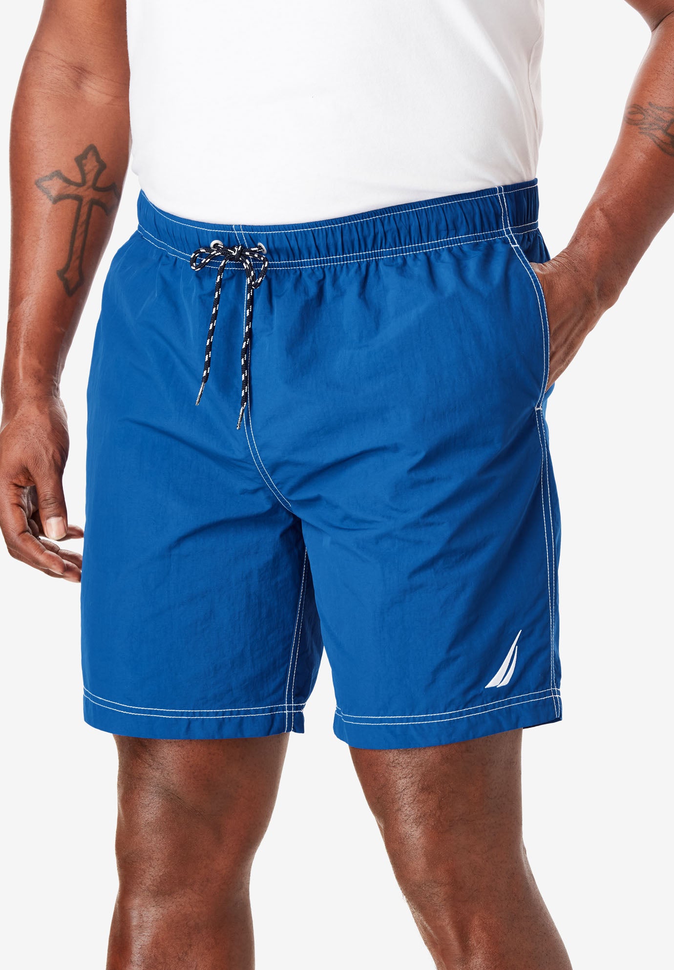 Nautica® Anchor Swim Trunks Big and Tall Shorts & Swimwear Fullbeauty