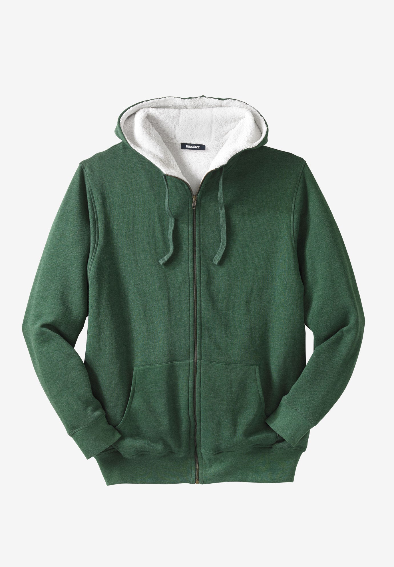 SherpaLined Fleece Zip Hoodie Big and Tall Hoodies & Sweatshirts