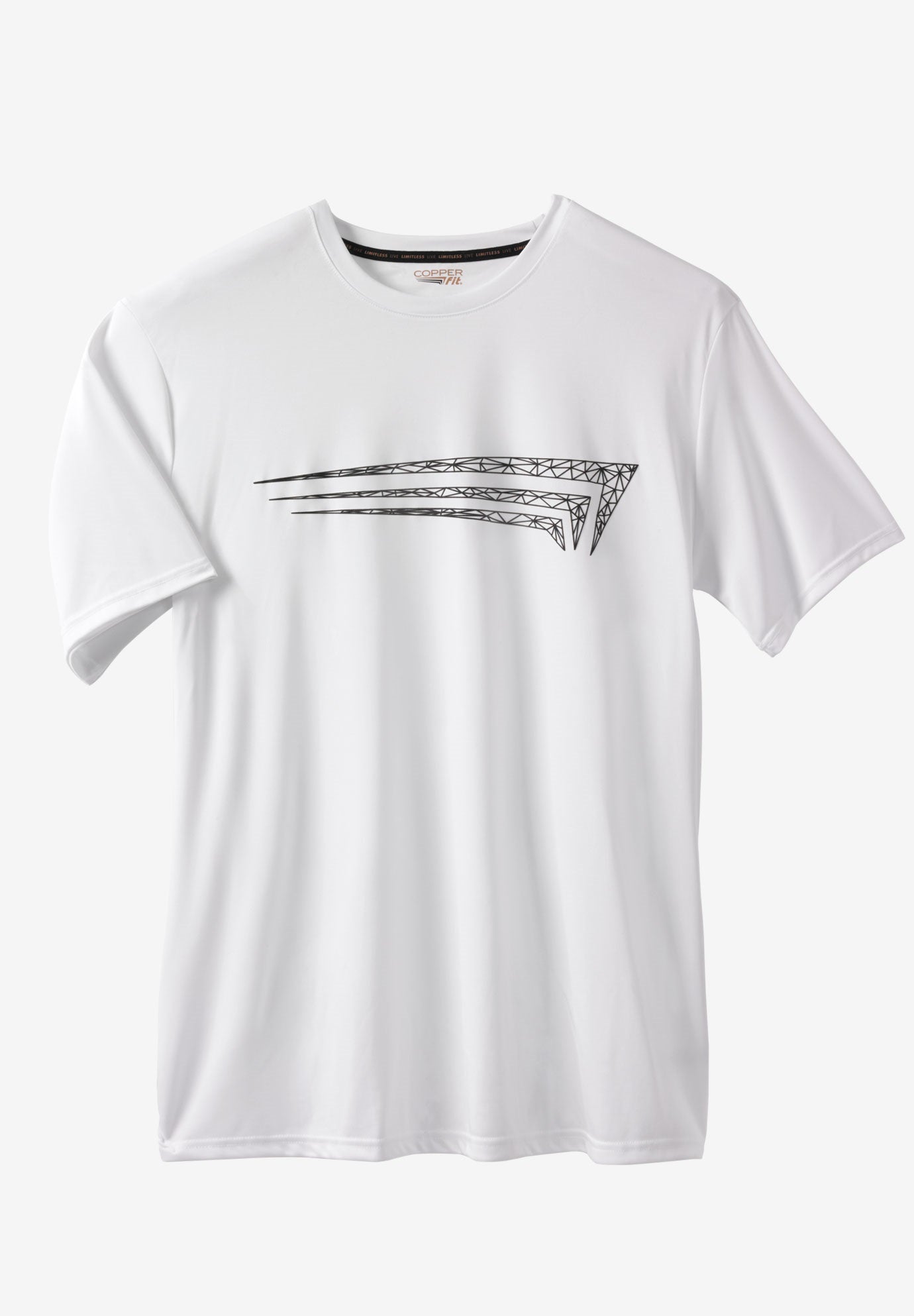 logo graphic tee by copper fit plus size activewear copper fit plus size chart