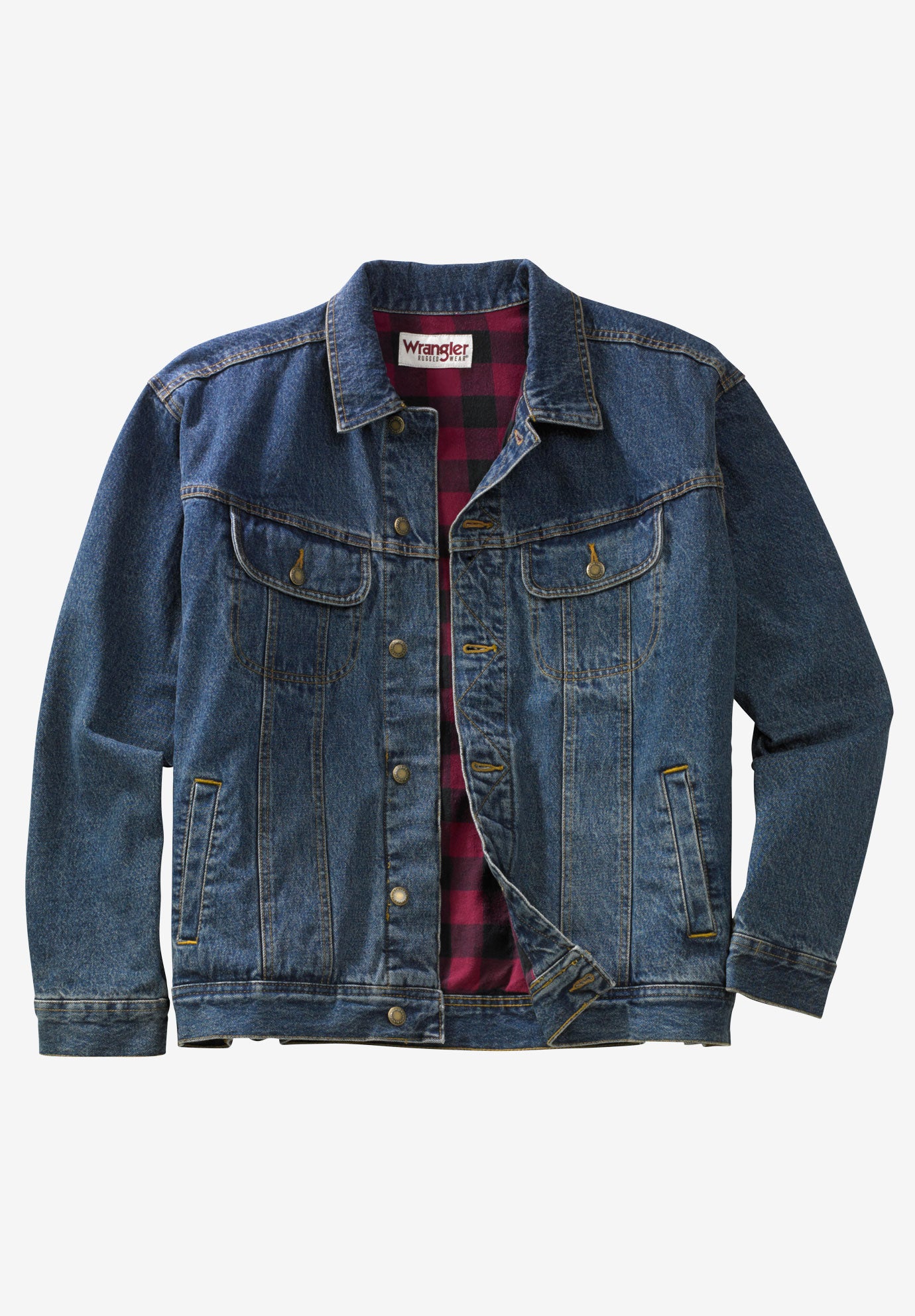 Wrangler flannel lined denim jacket Clearance