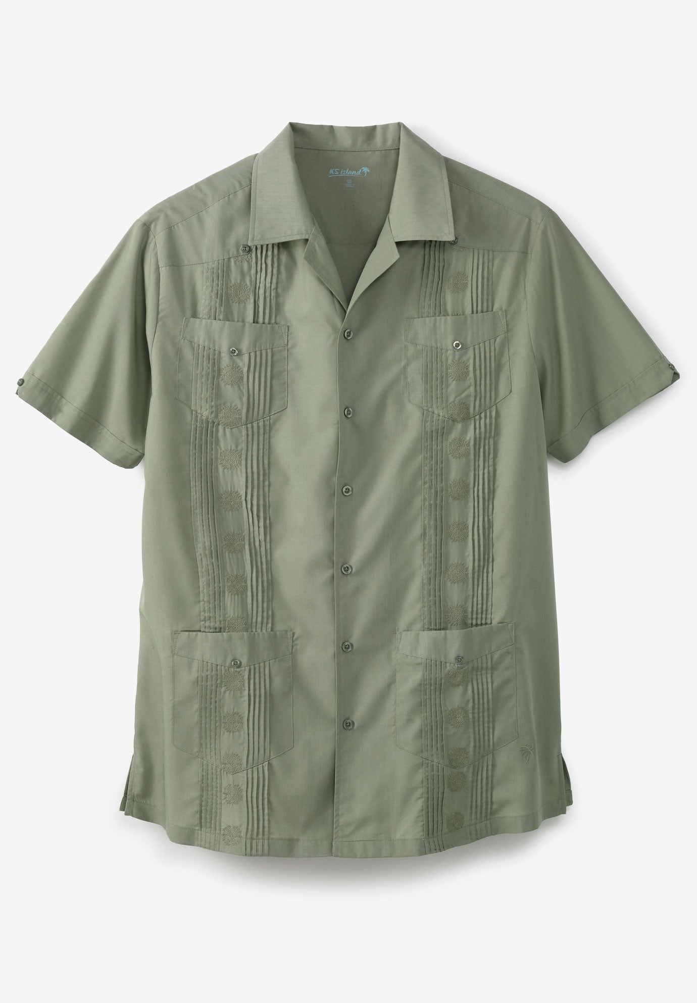 Ks Island Short Sleeve Guayabera Shirt Fullbeauty Outlet Ks Island Short Sleeve Guayabera Shirt Fullbeauty Outlet