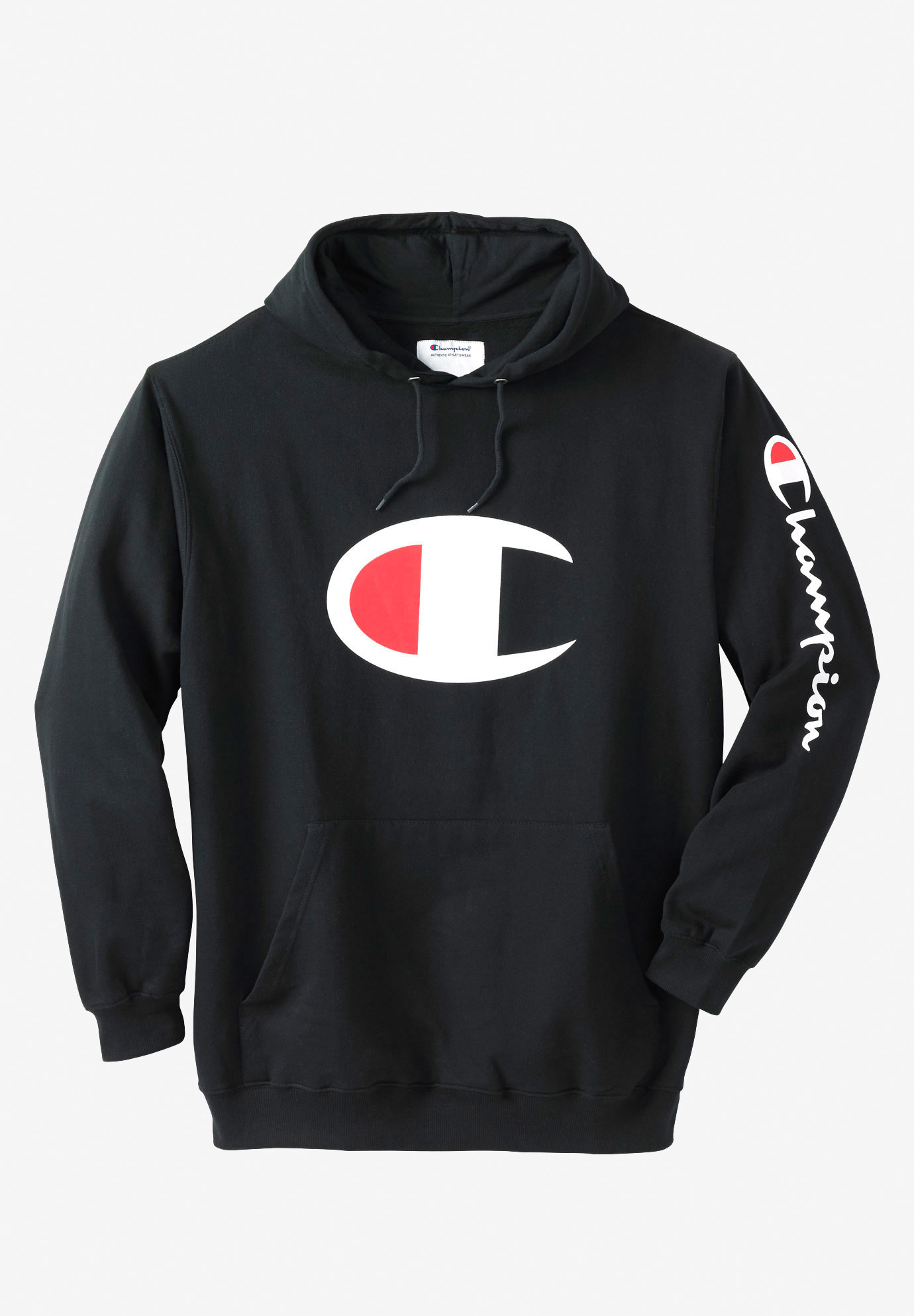  Champion   Large Logo  Hoodie  Big  and Tall Activewear 