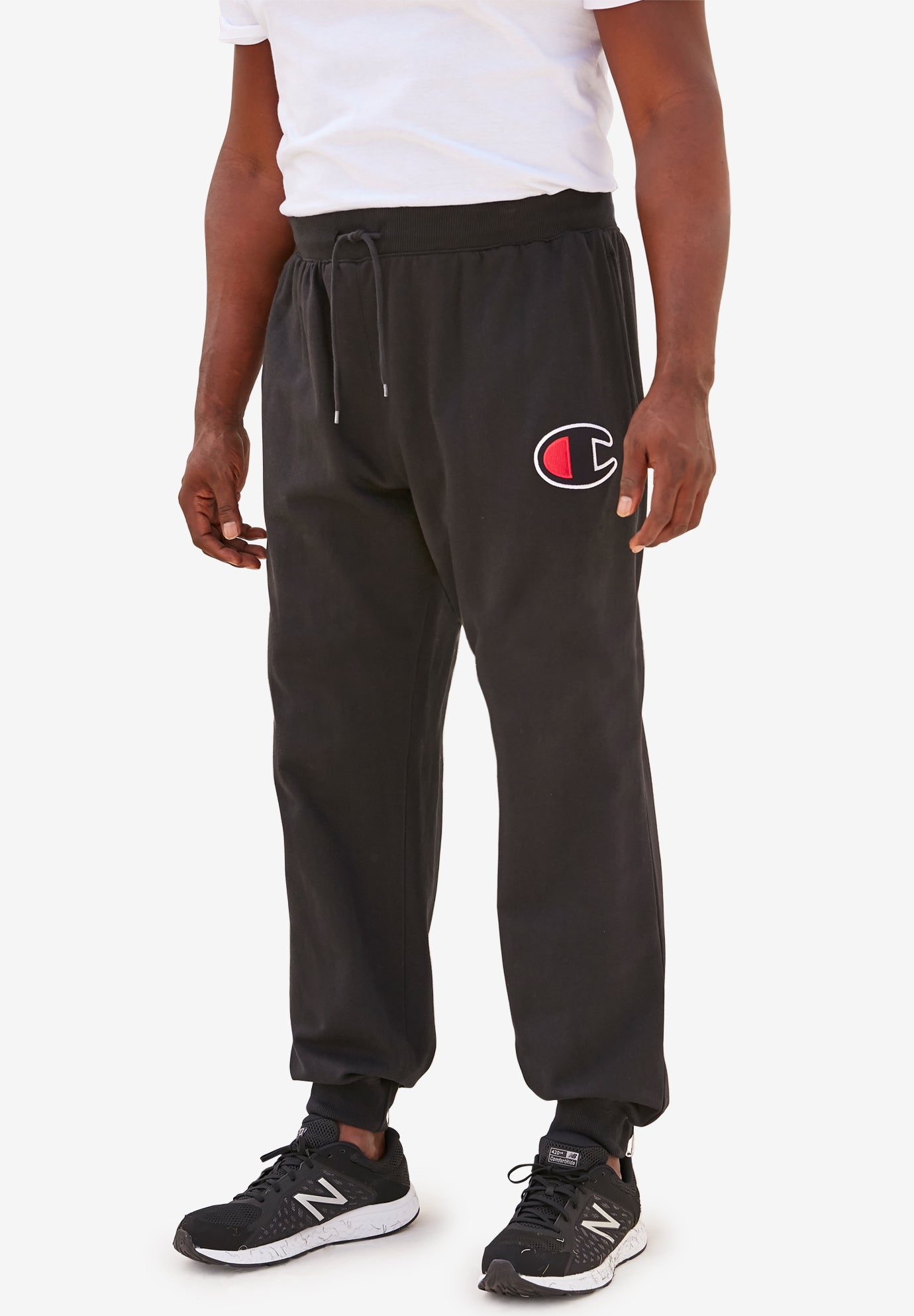 Fleece Logo Pants by Champion® Plus Size Active Pants Full Beauty