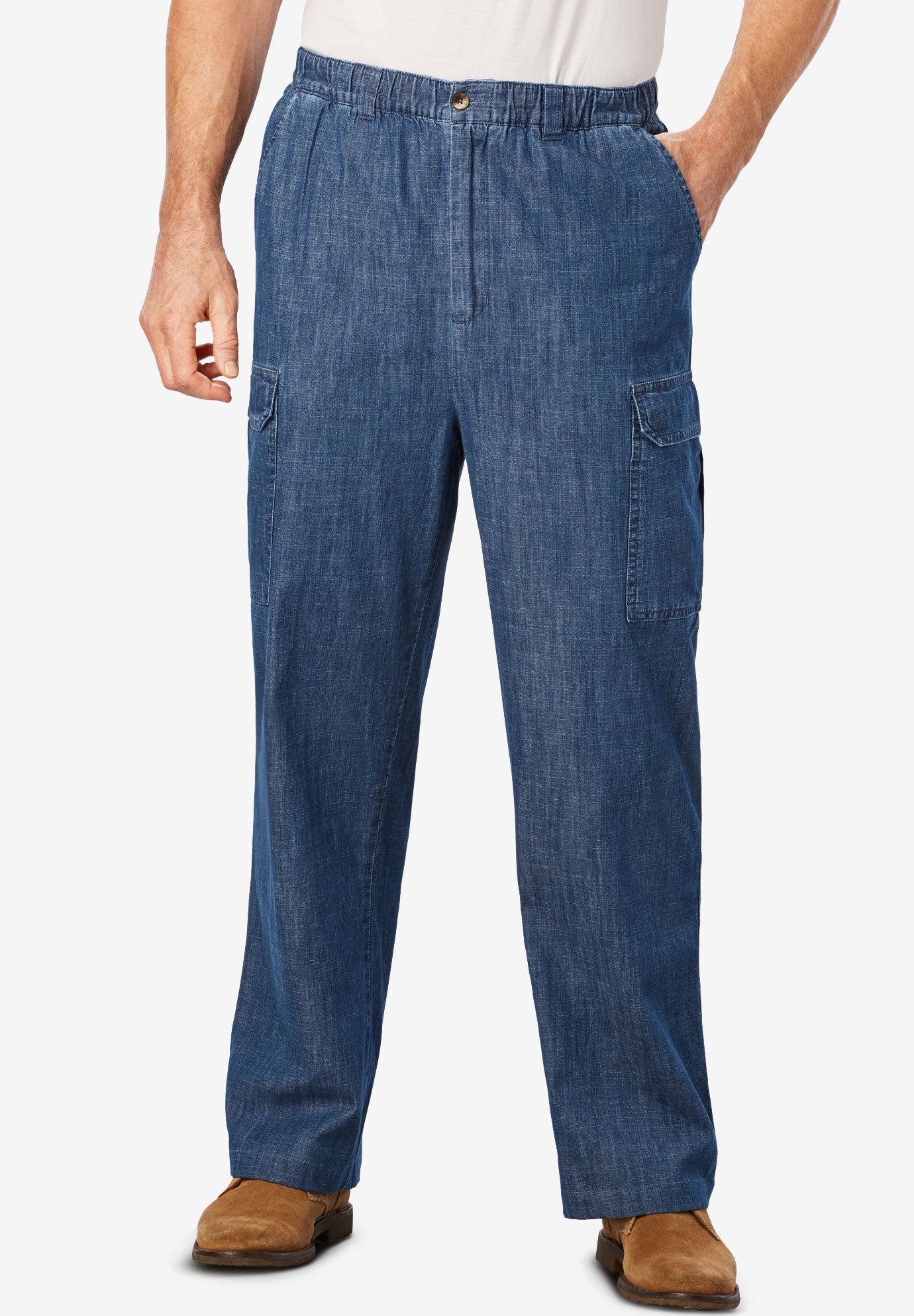 cargo pants with elastic waistband