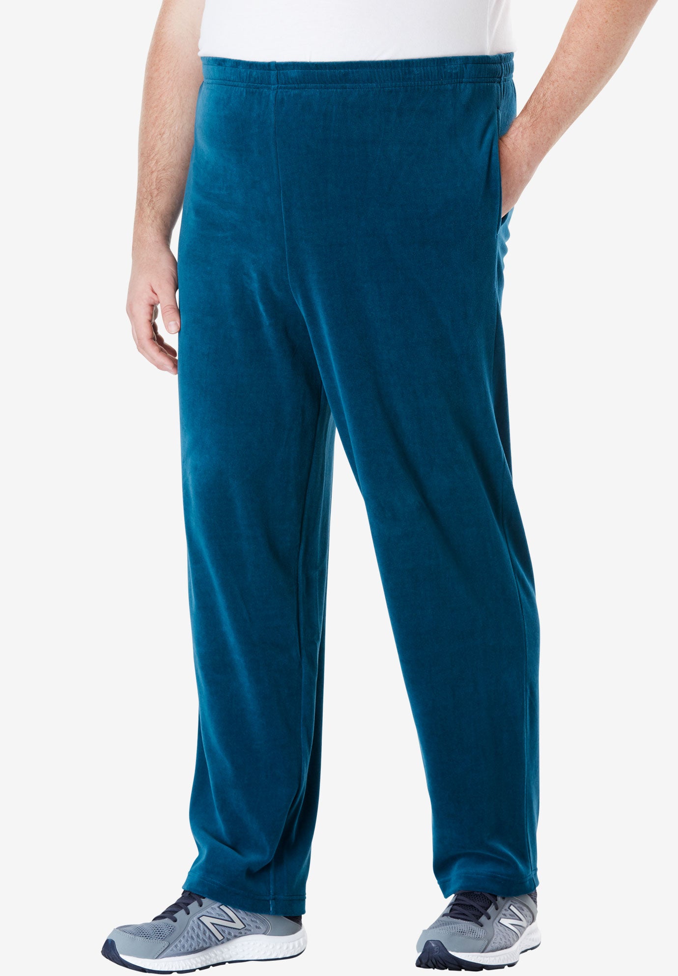 velour stretch pants