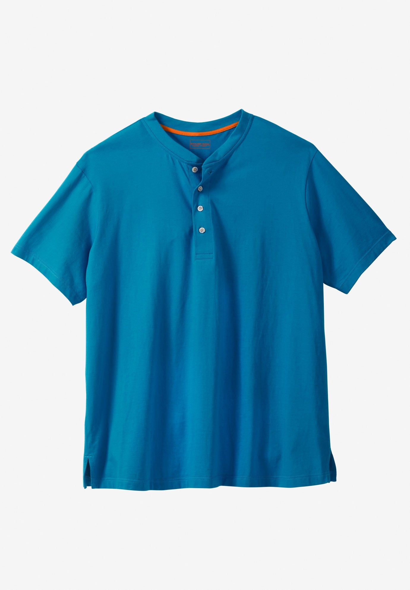 Heavyweight ShortSleeve Henley Shirt by Boulder Creek® Big and Tall