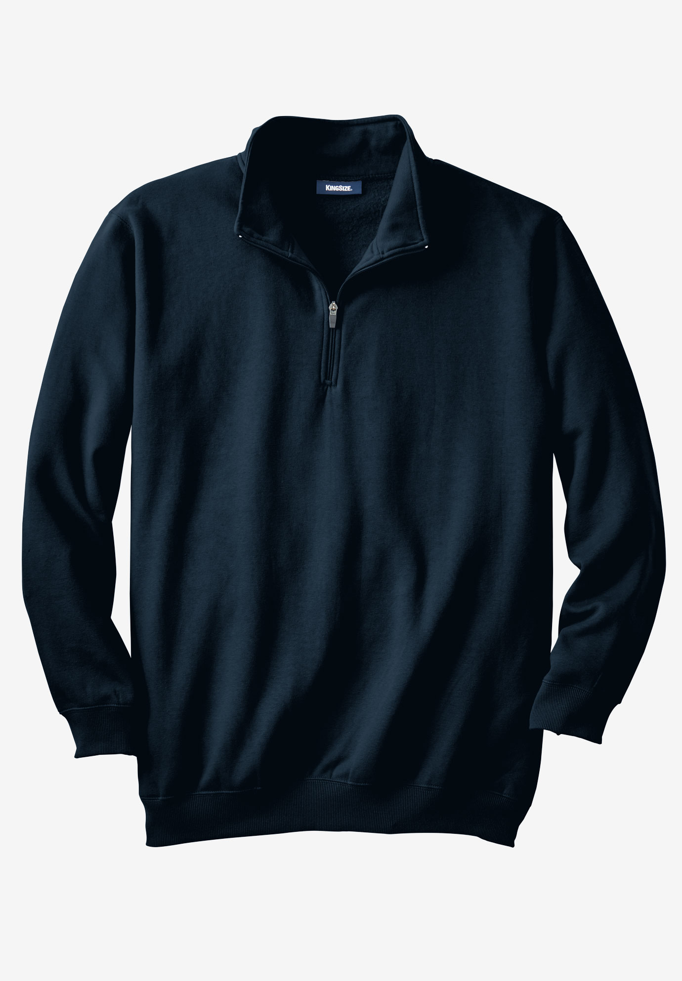 Quarter Zip-Front Fleece Jacket| Big and Tall Activewear | Fullbeauty