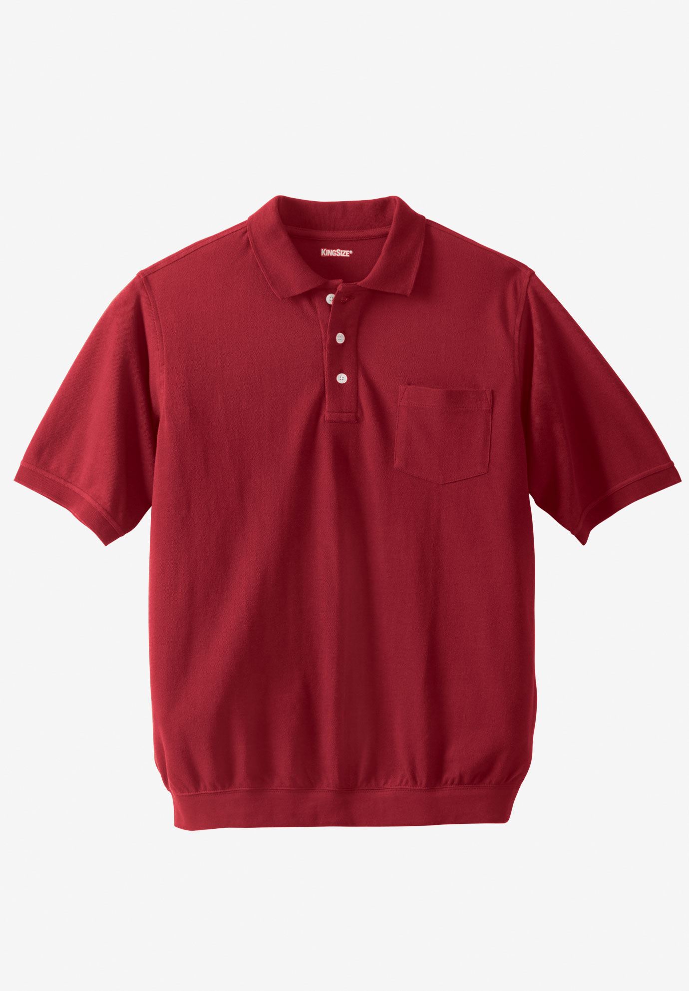 Banded Bottom Pocket Polo Shirt | Plus Size Shirts | Full Beauty