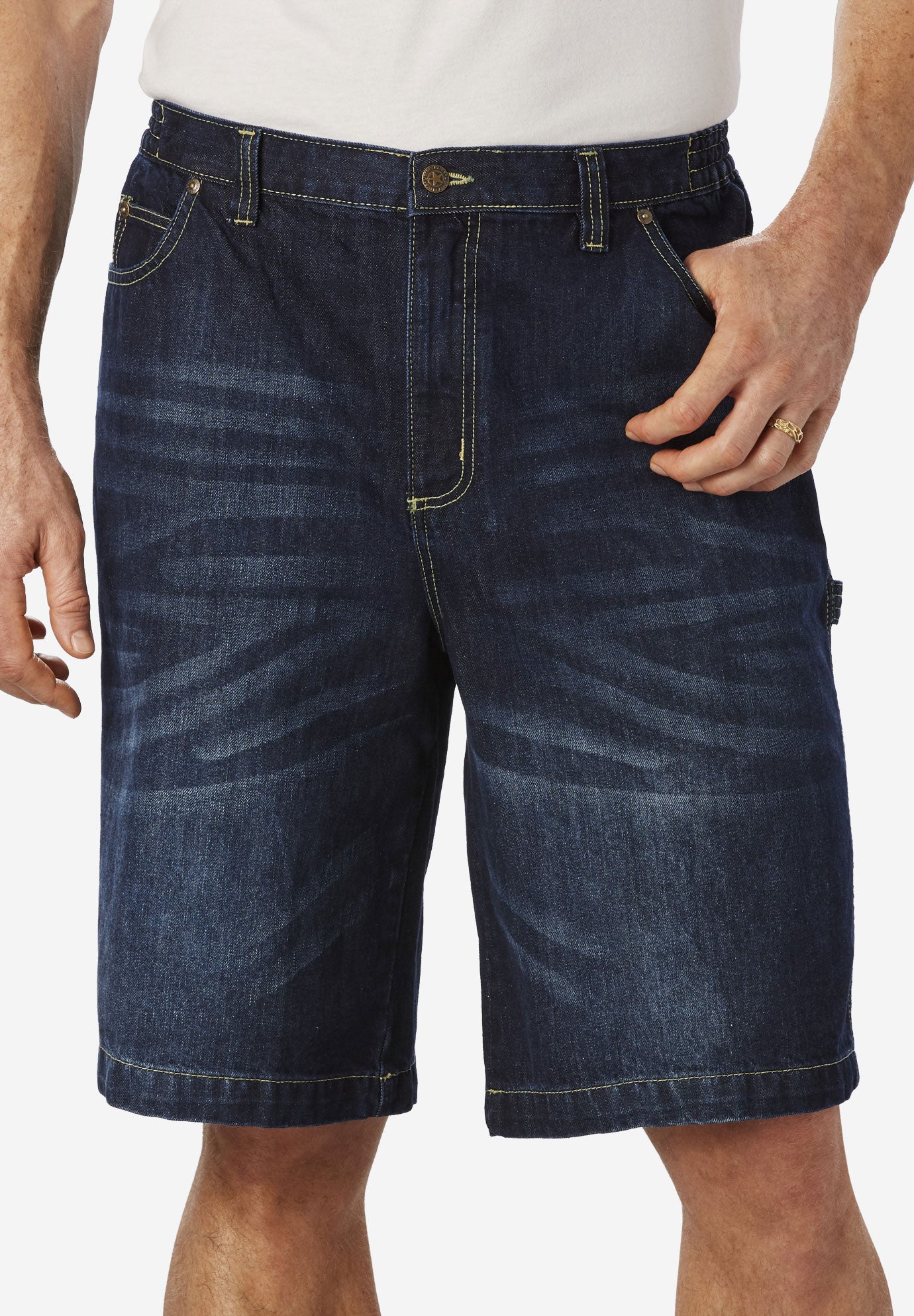 Denim Carpenter Shorts by Liberty Blues® Fullbeauty Outlet