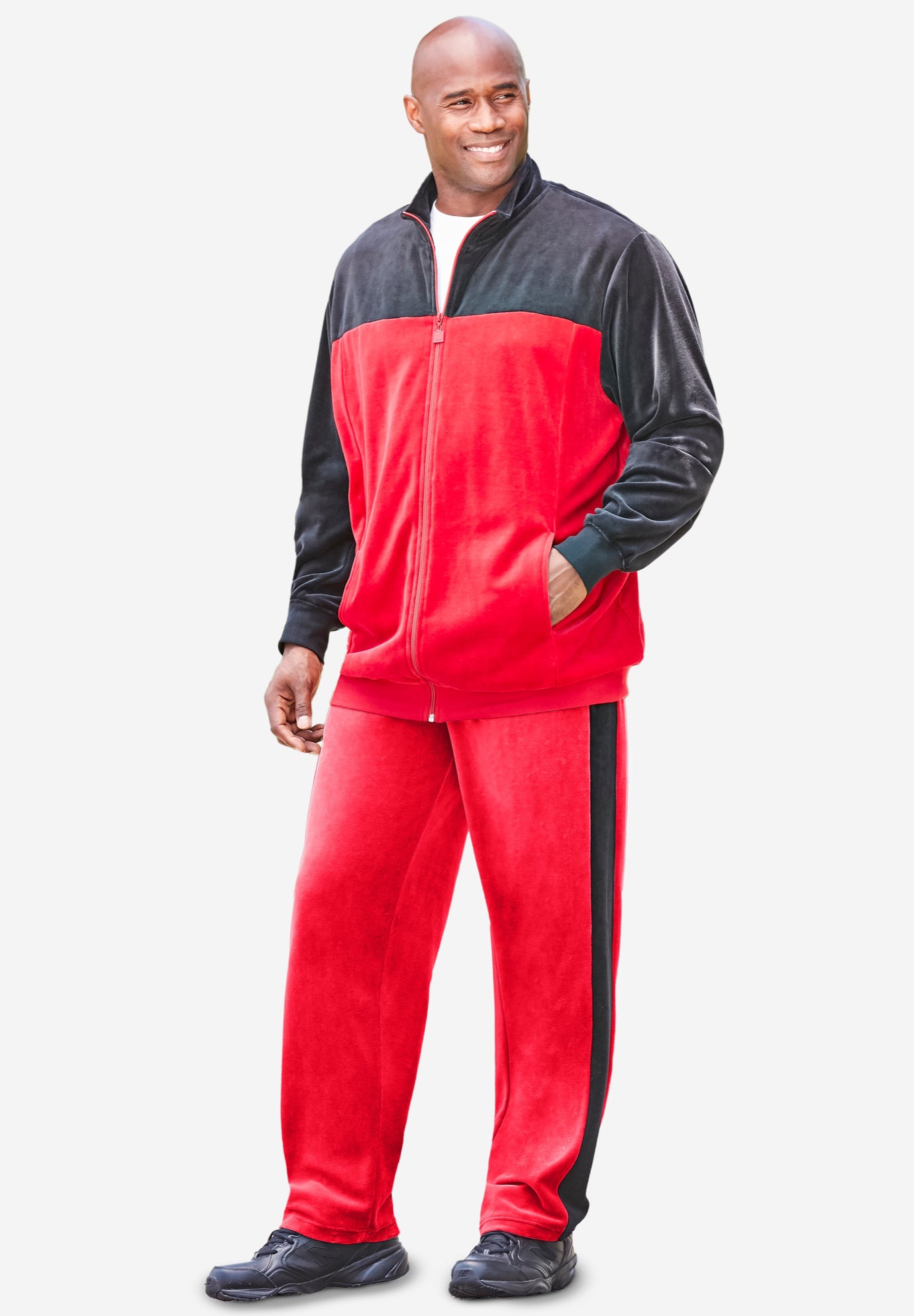 suede jogging suit