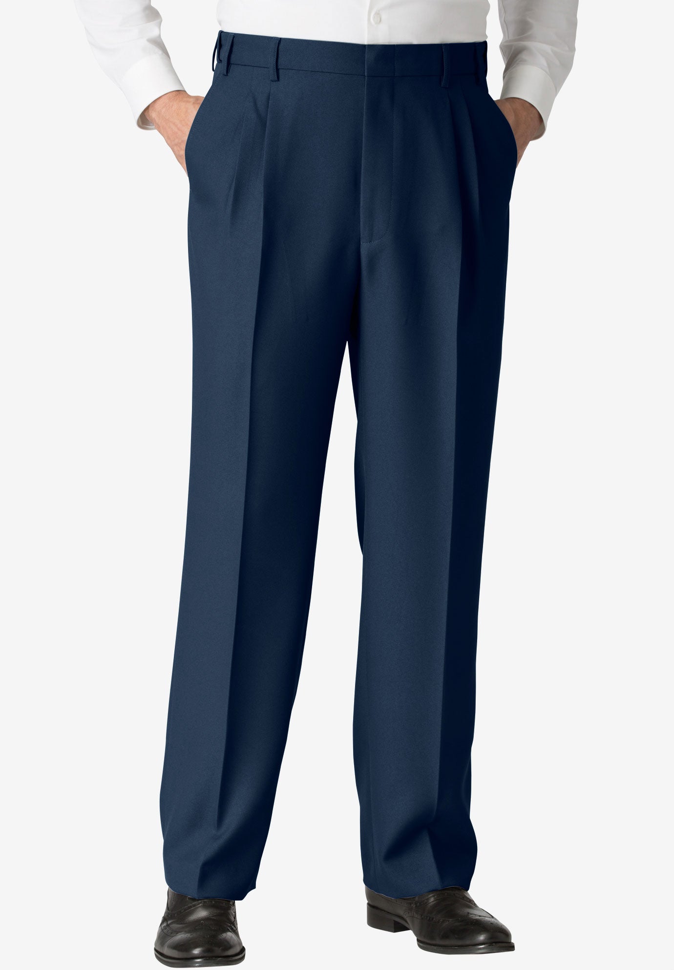 double pleated dress pants