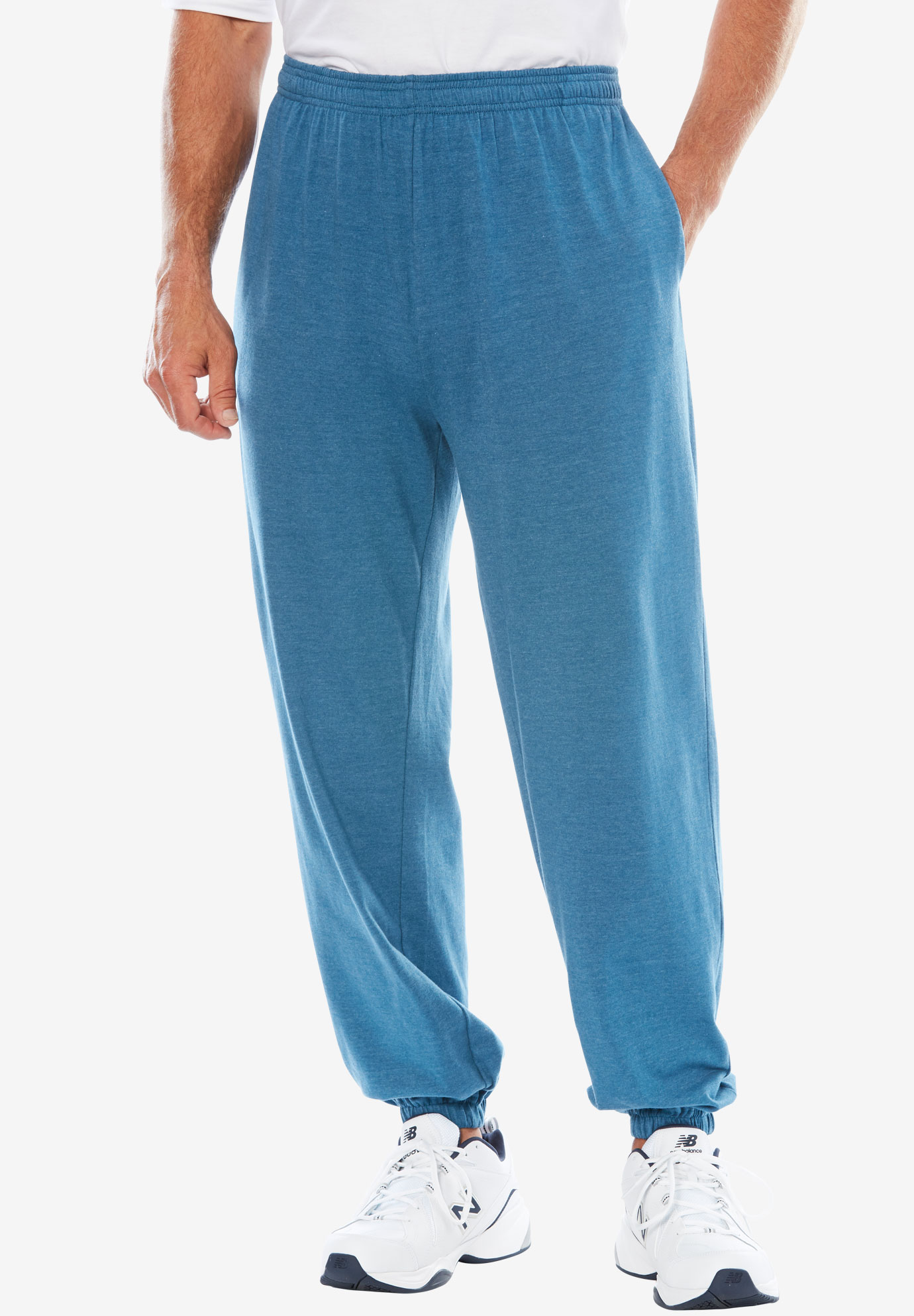 Lightweight Elastic Cuff Sweatpants | Plus Size Active Pants | Full Beauty