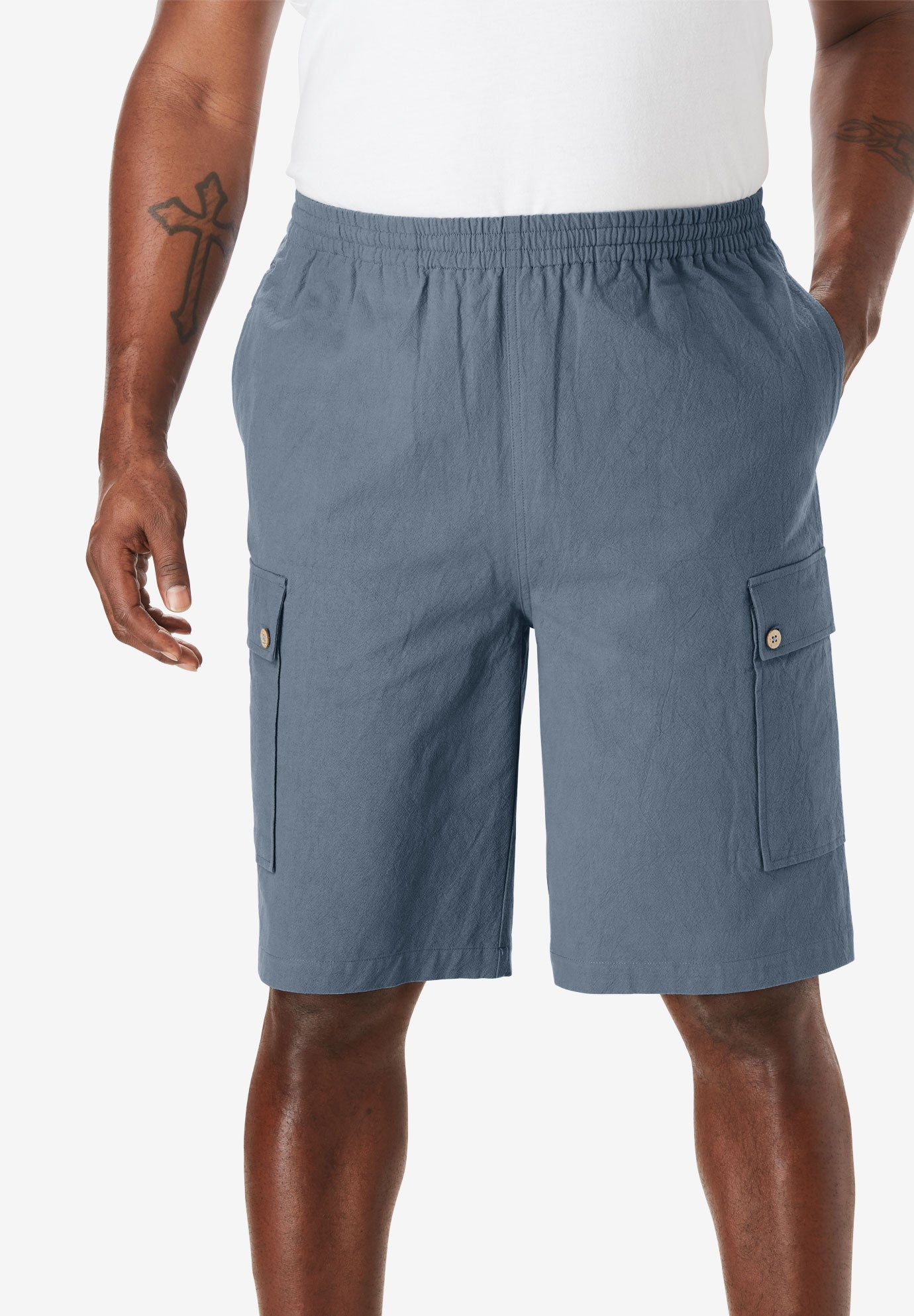 womens cargo shorts with elastic waist