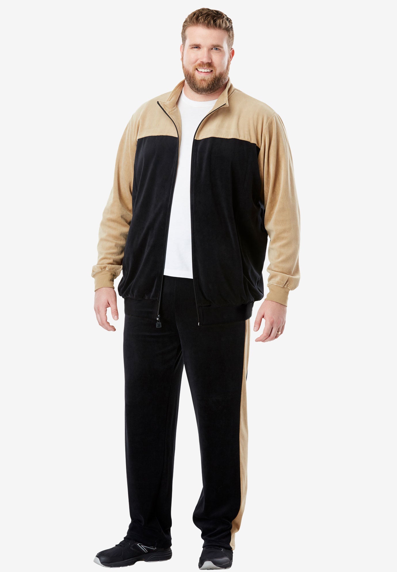 oversized velour tracksuit