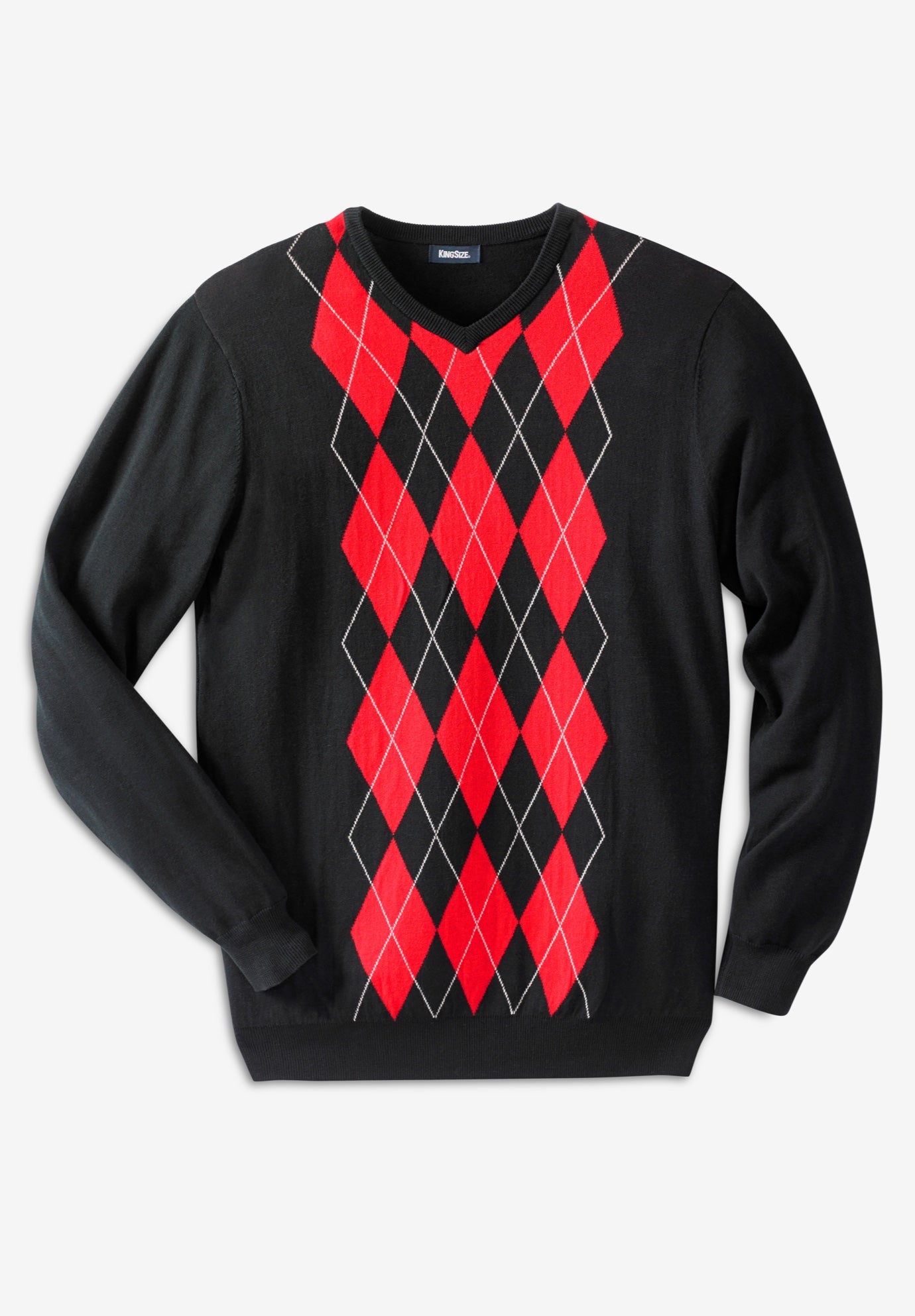 argyle v neck crop sweater