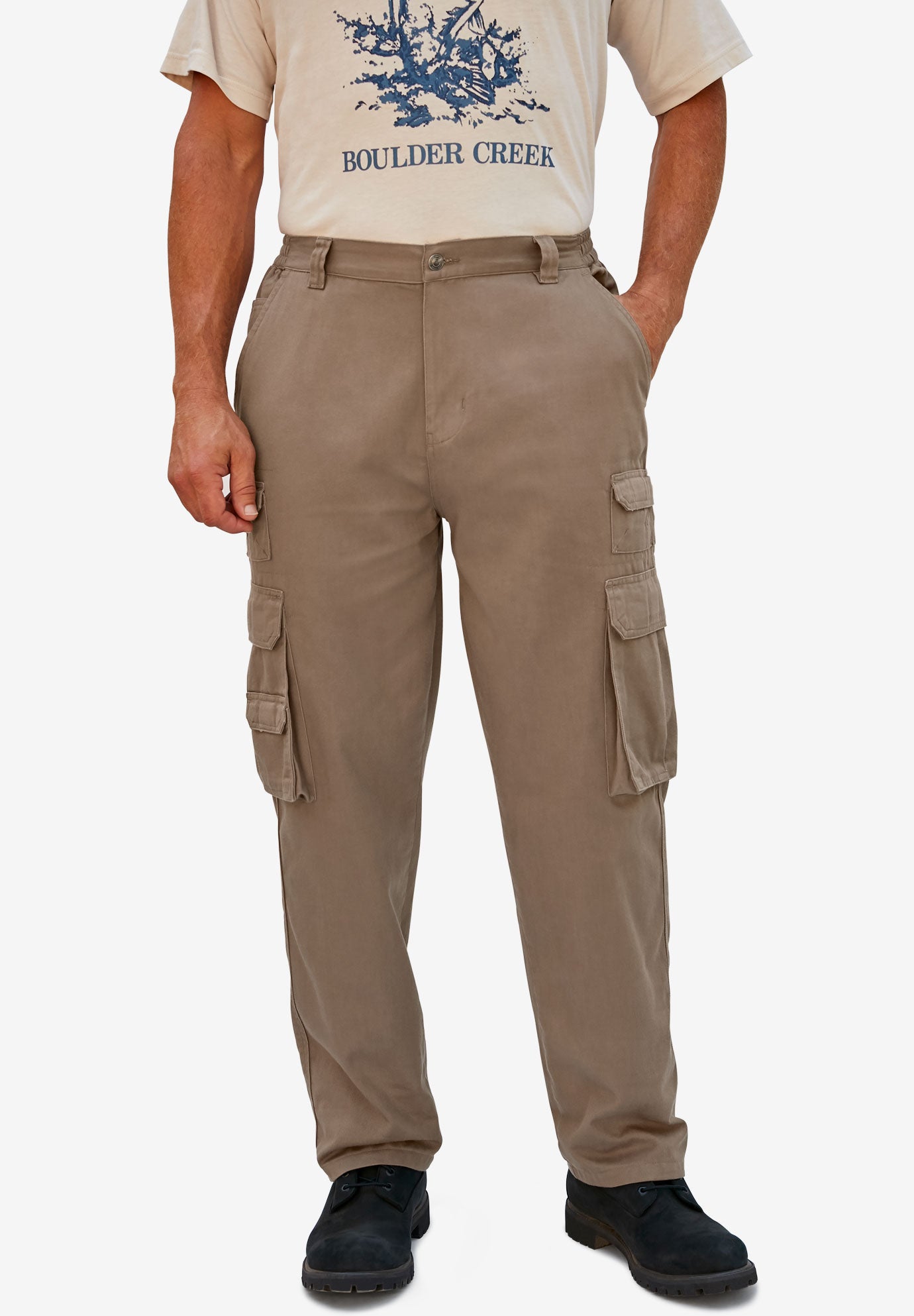 cargo pants stacked
