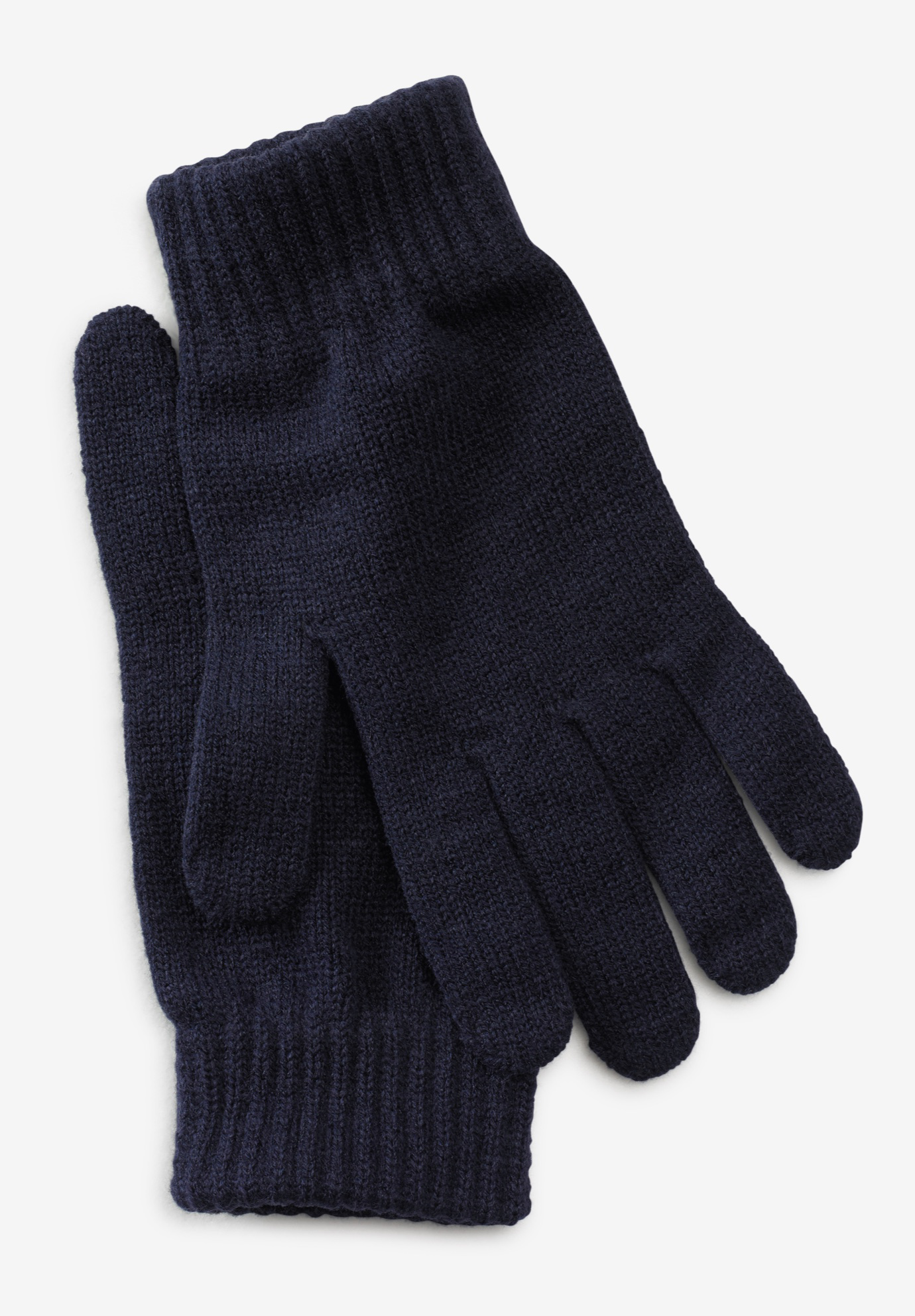 extra large knit gloves, NAVY