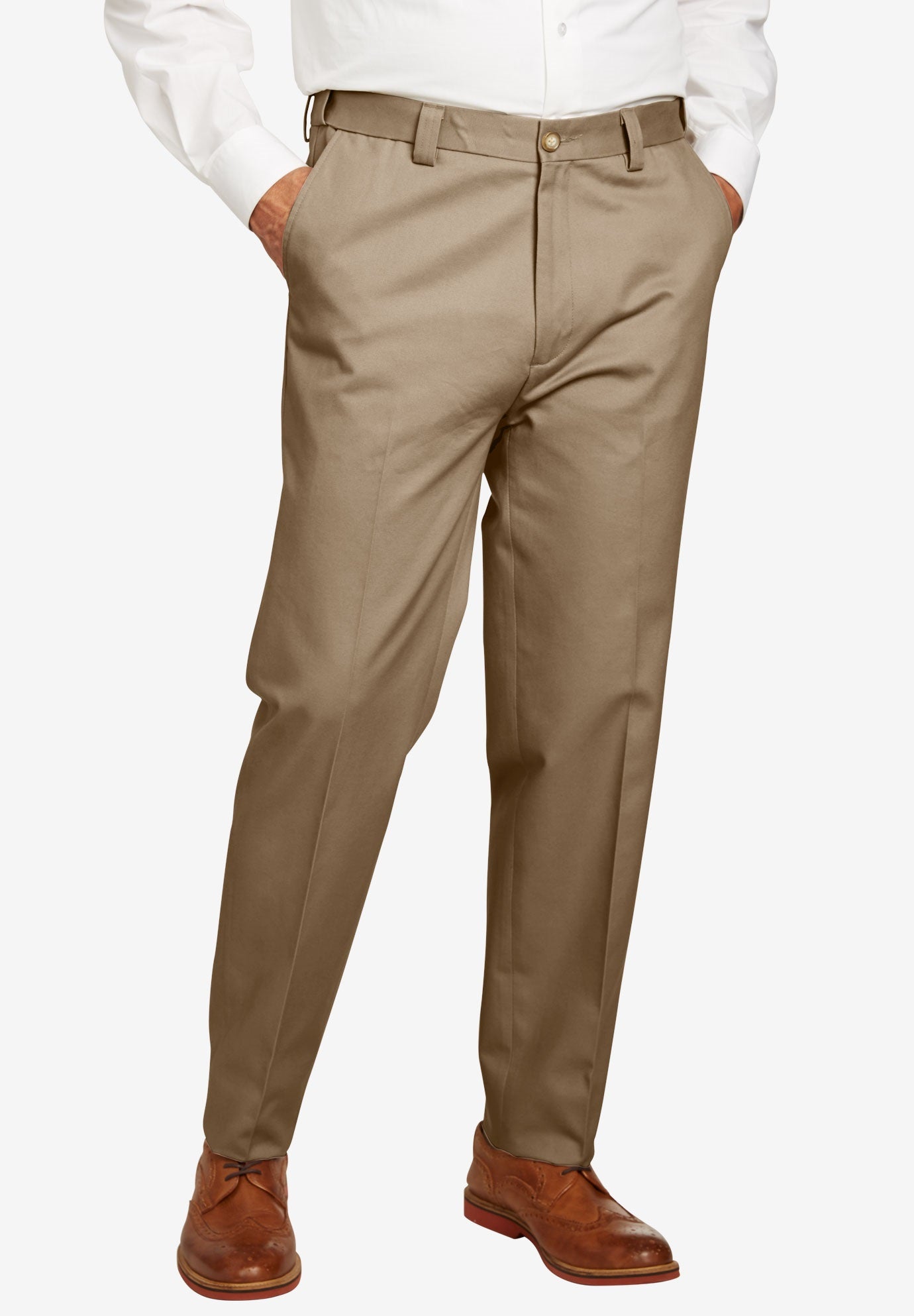 Modern Fit WrinkleFree Expandable Waist Dress Pants Big and Tall